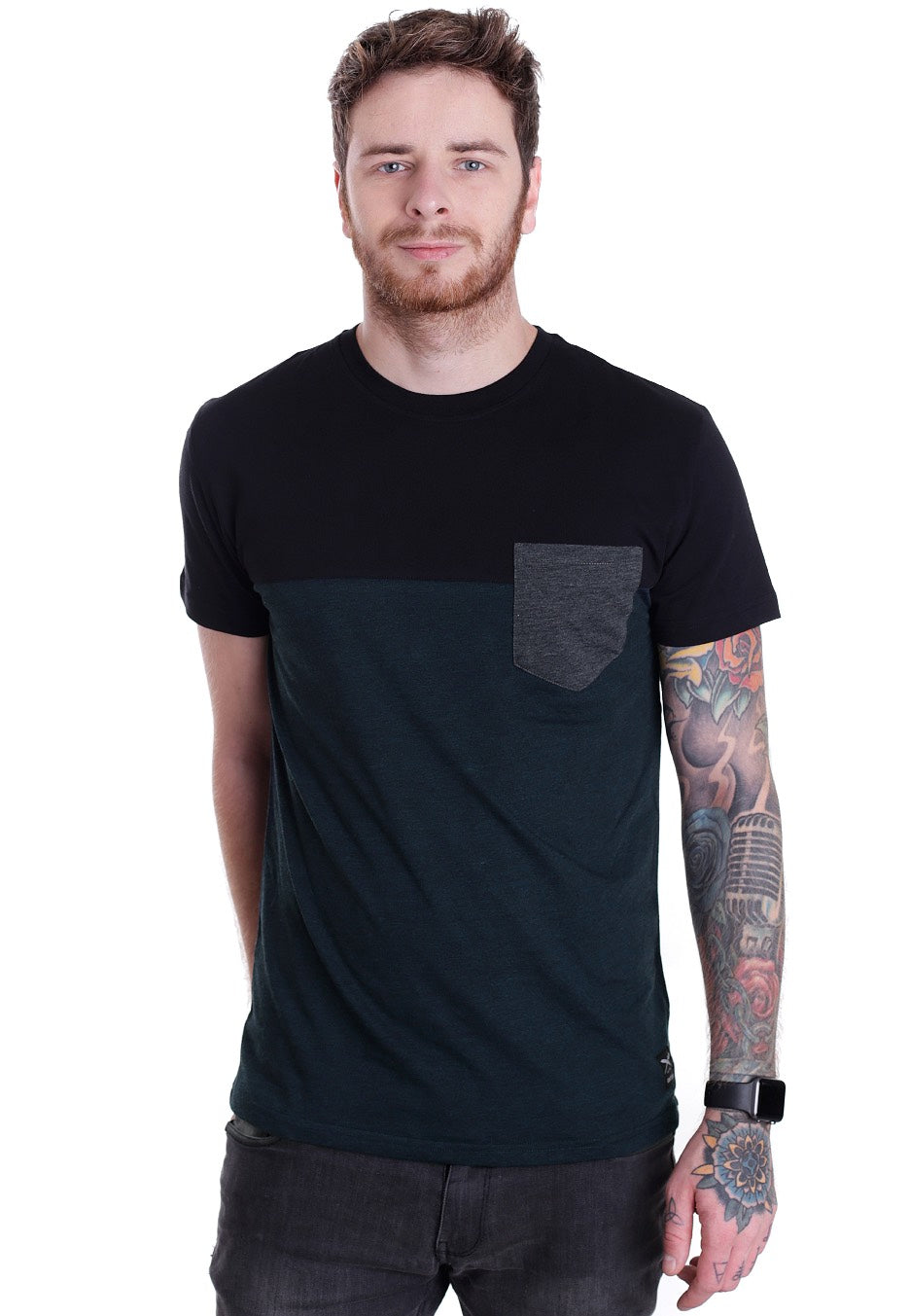 Iriedaily - Block Pocket Deep Lake - T-Shirt | Men-Image