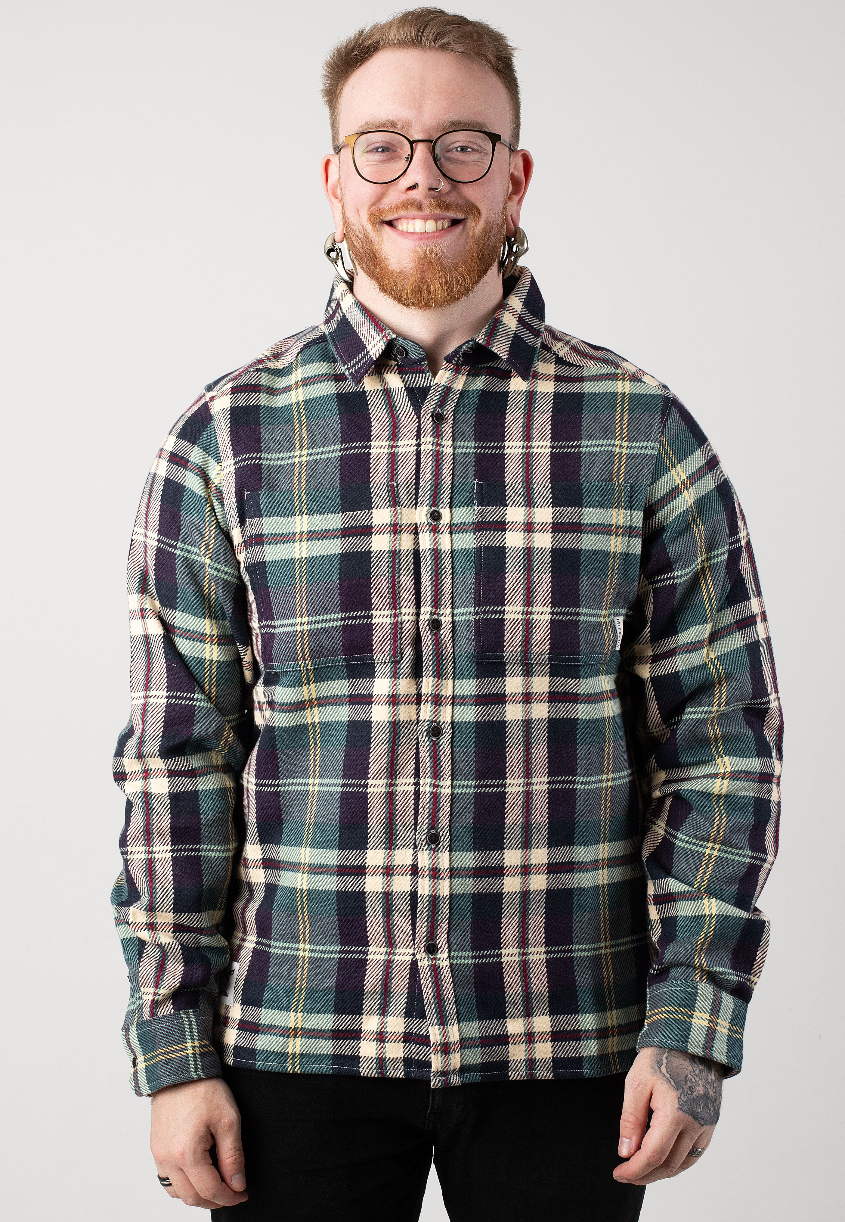 Iriedaily - Chillax Lumber Navy Wine - Shirt | Men-Image