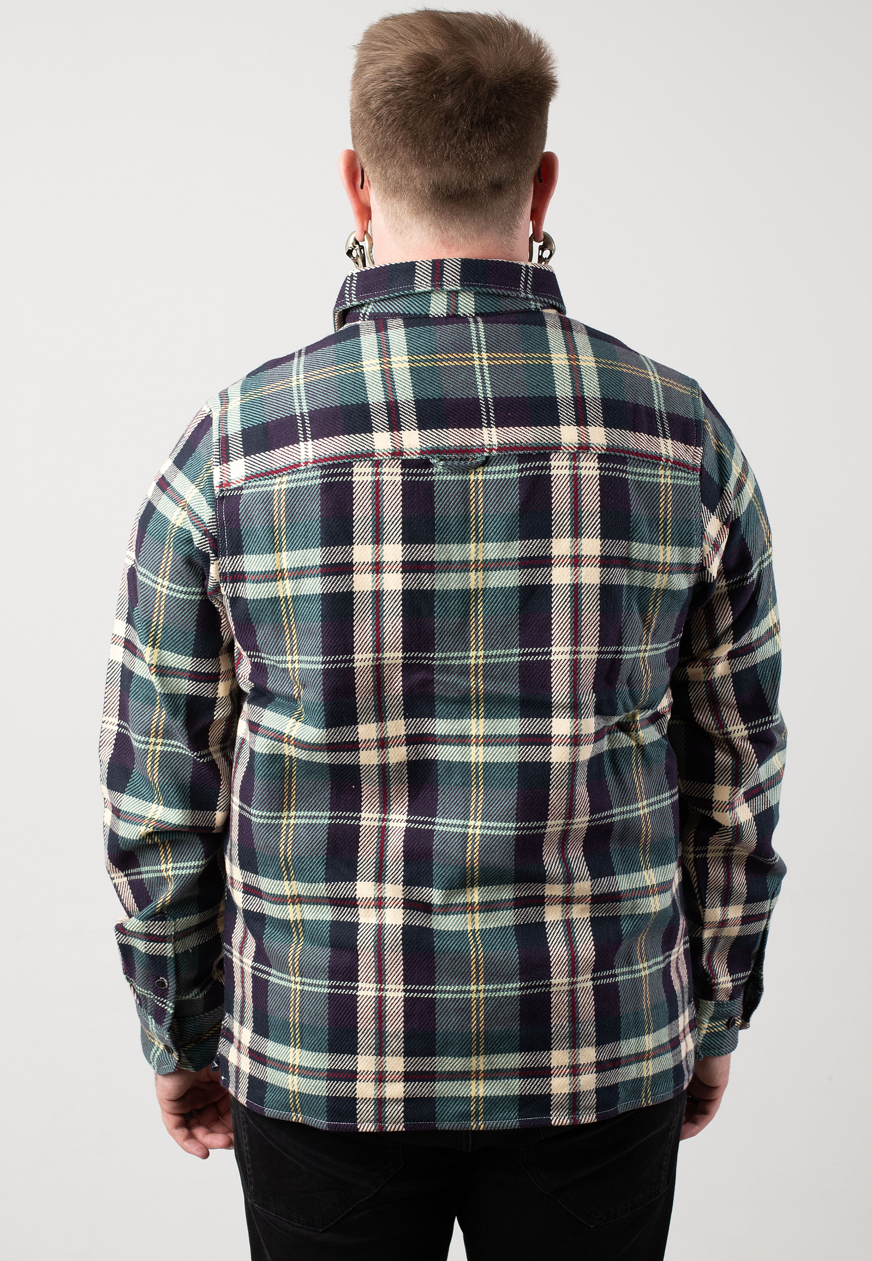 Iriedaily - Chillax Lumber Navy Wine - Shirt | Men-Image