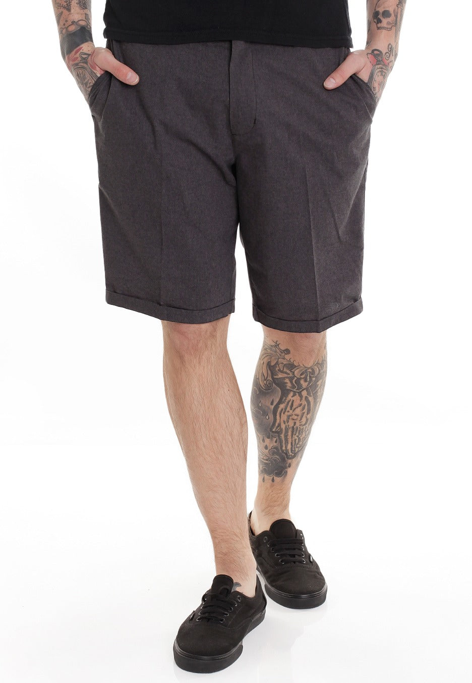 Iriedaily - Golfer Chambray Anthracite Melange - Shorts | Men-Image