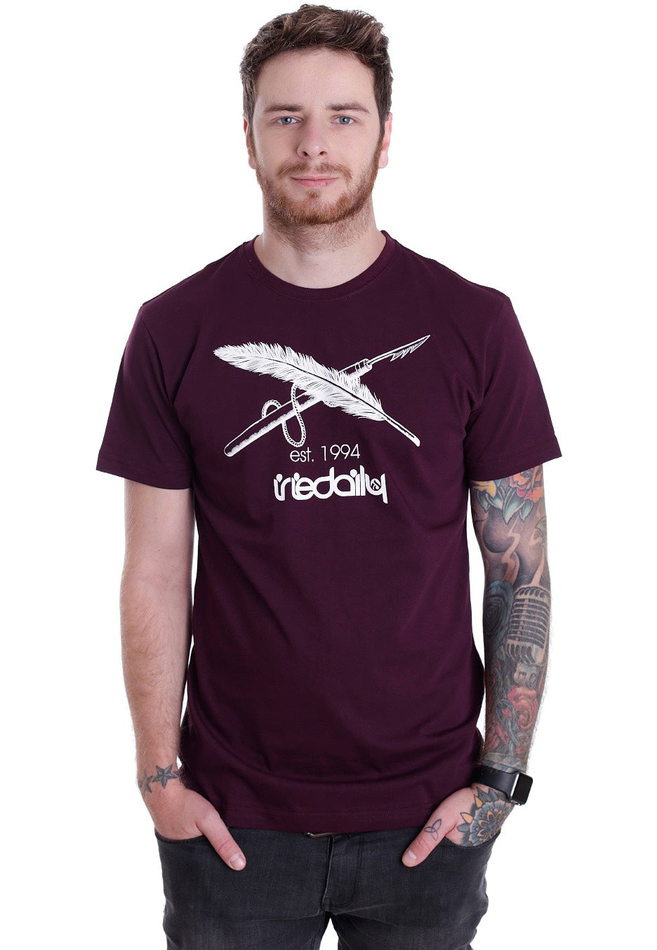 Iriedaily - Harpoon Flag Red Wine - T-Shirt | Men-Image