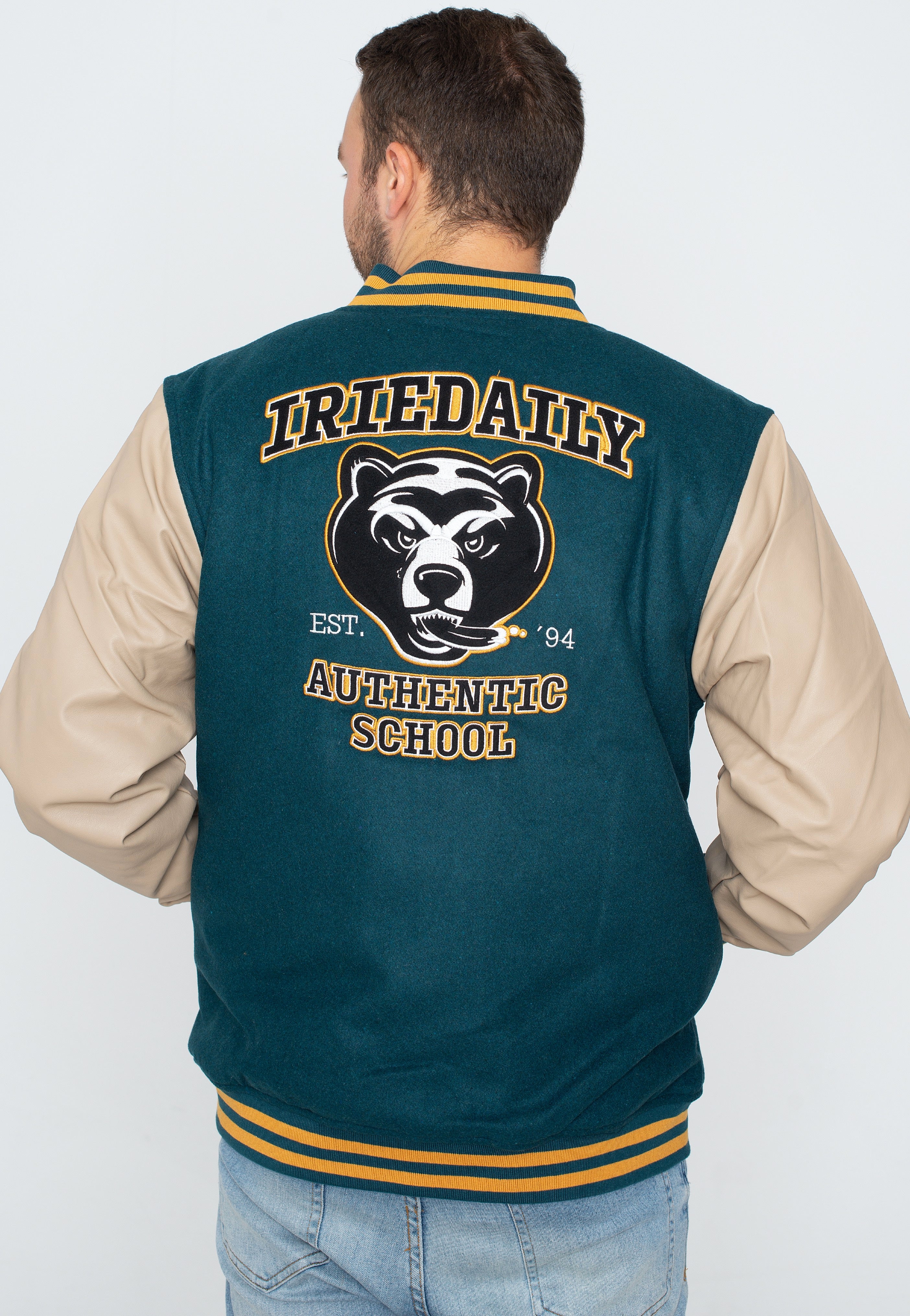 Iriedaily - ID Varsity Dark Teal - College Jacket | Men-Image