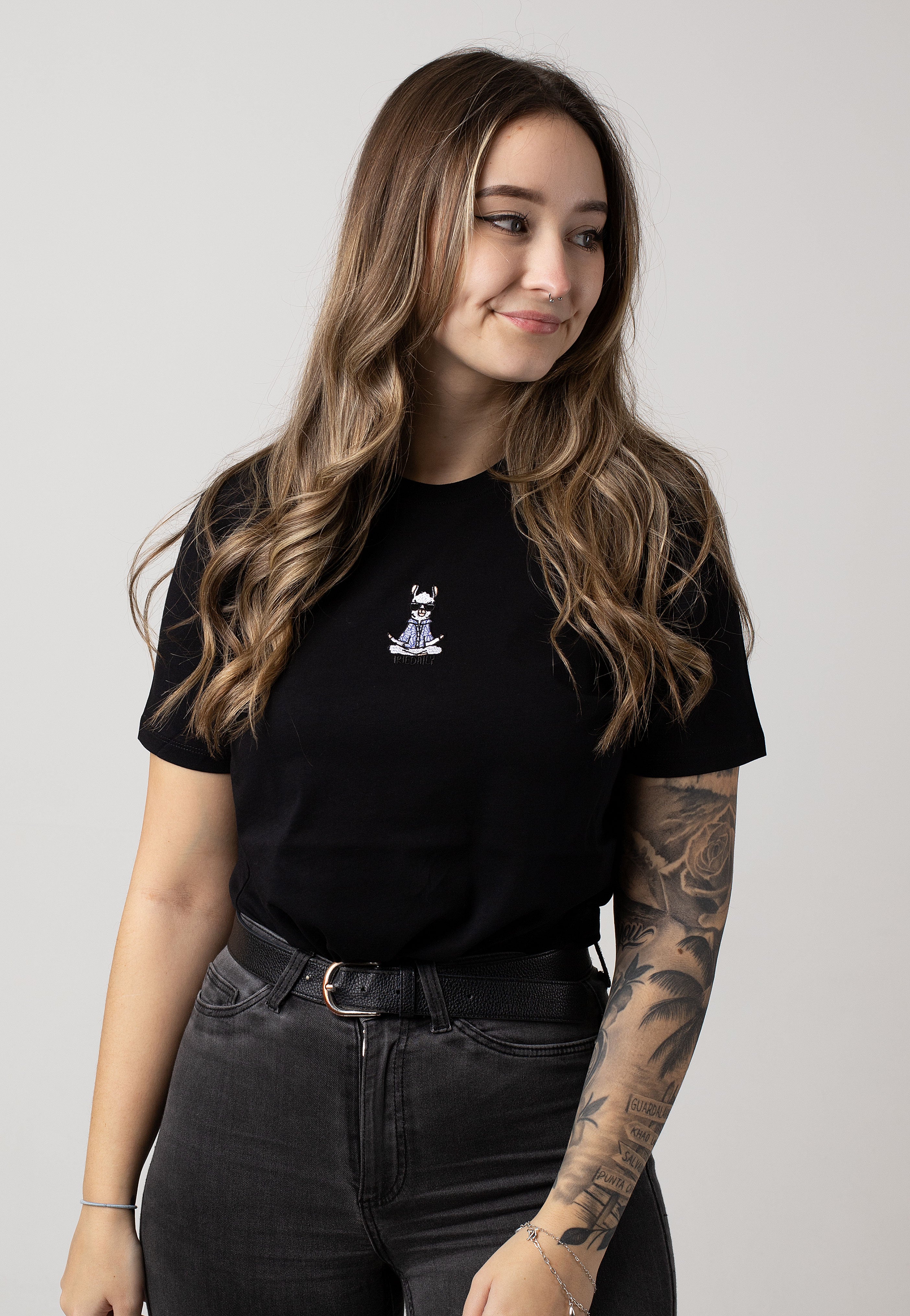 Iriedaily - Lama Lama Black - T-Shirt | Women-Image