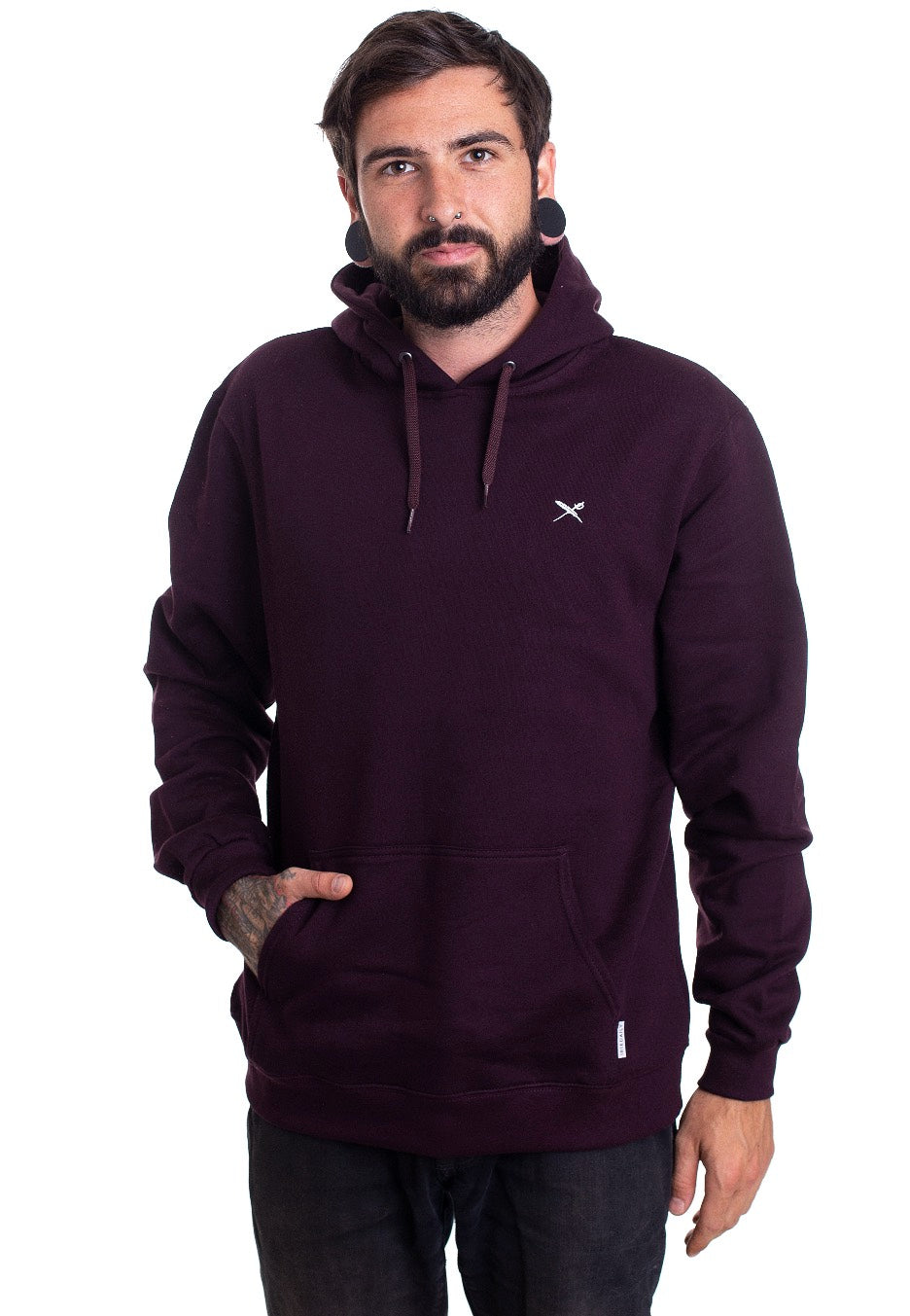 Iriedaily - Mini Flag 2 Aubergine - Hoodie | Men-Image