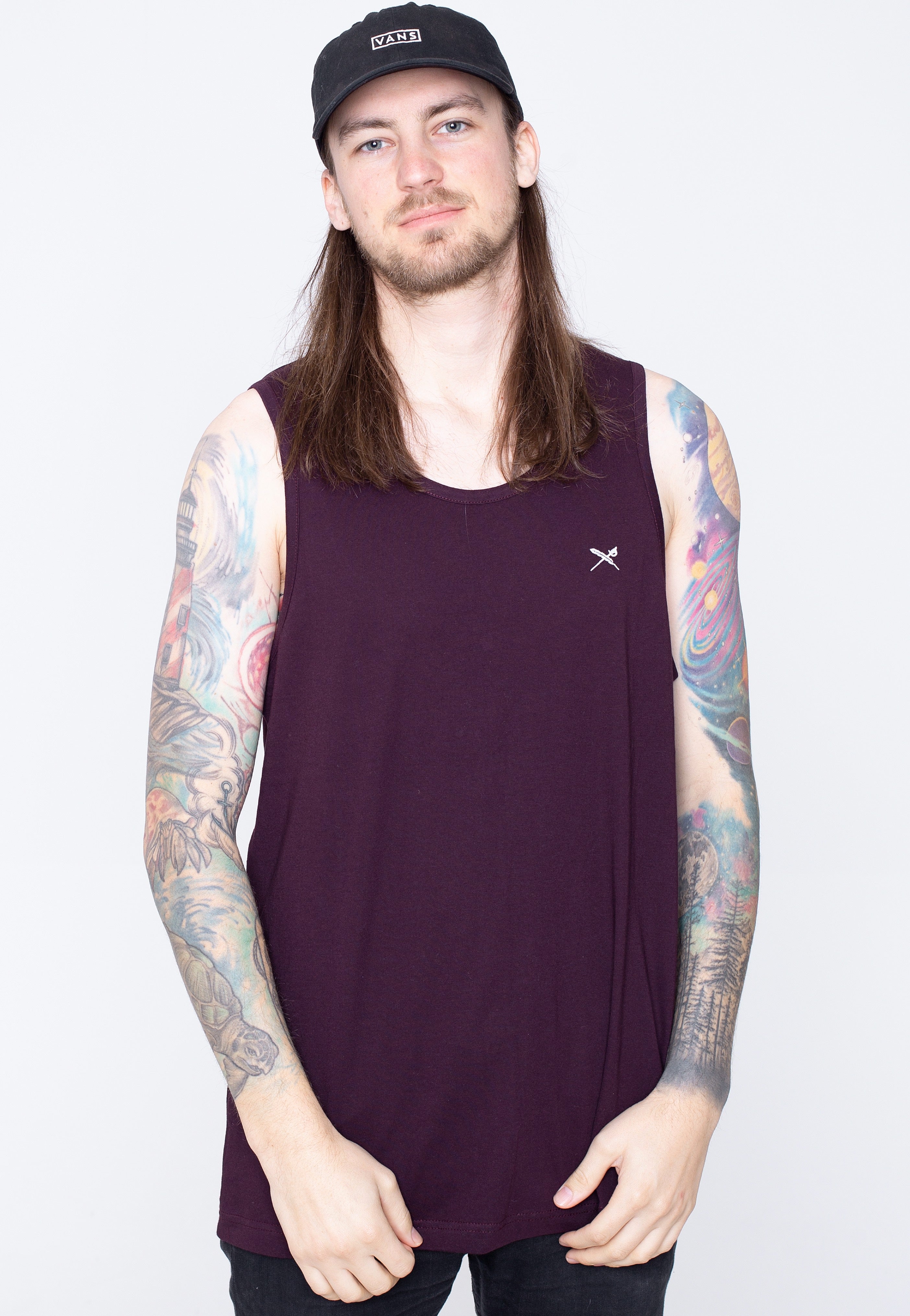 Iriedaily - Mini Flag Aubergine - Tank | Men-Image