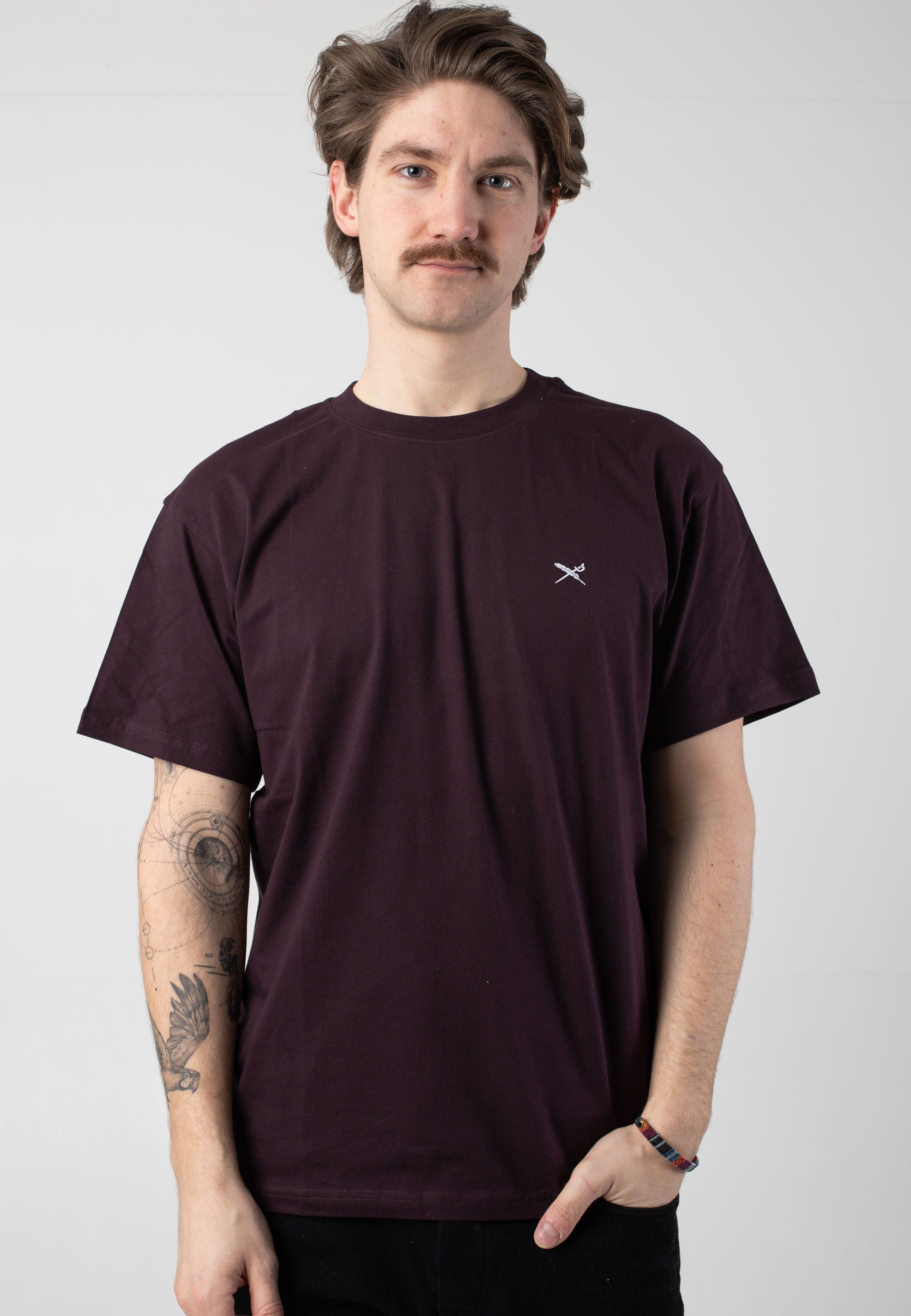 Iriedaily - Mini Flag Relaxed Aubergine - T-Shirt | Men-Image