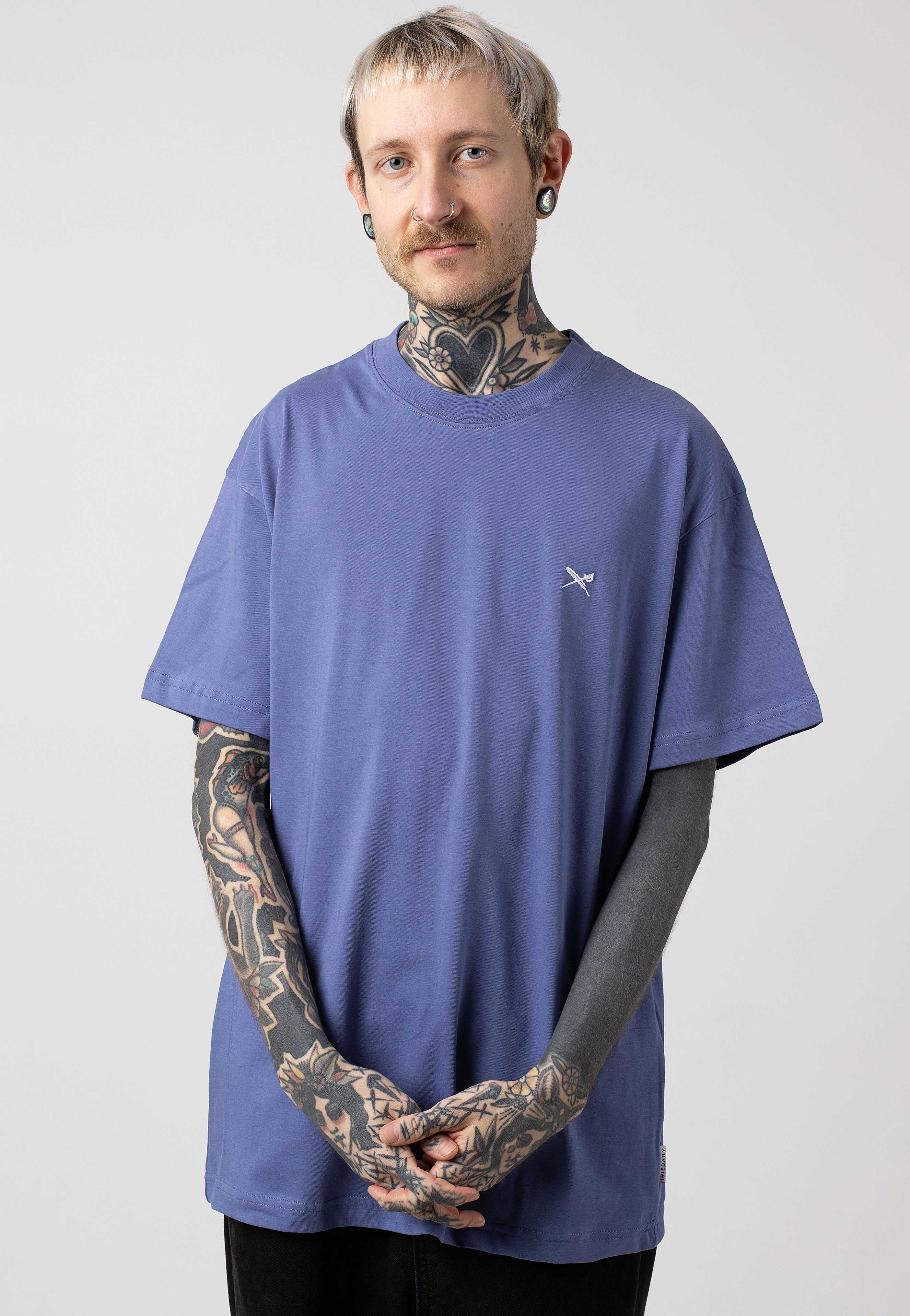 Iriedaily - Mini Flag Relaxed Dove Blue - T-Shirt | Men-Image