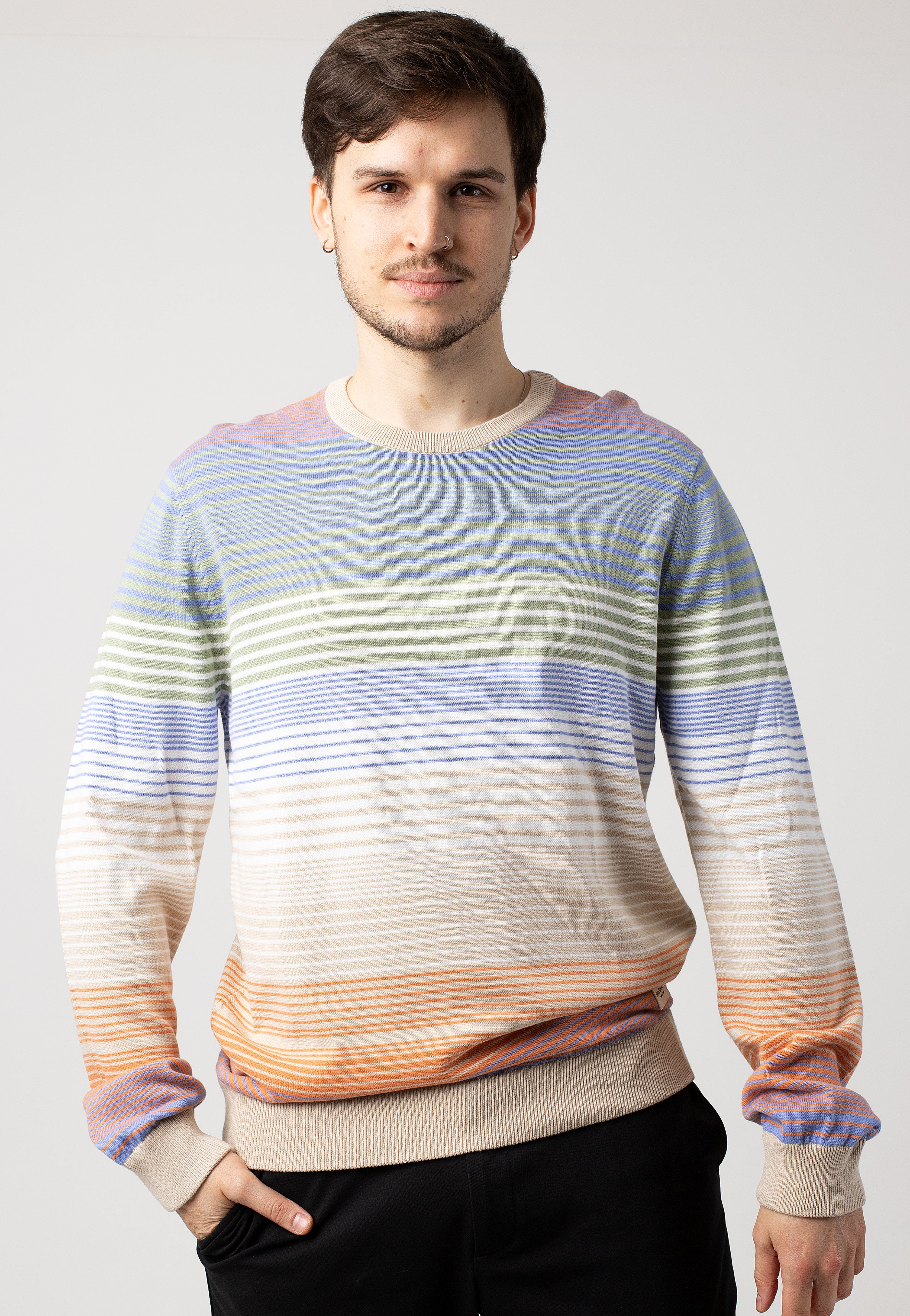 Iriedaily - Resort Summer Orange Green - Pullover | Men-Image