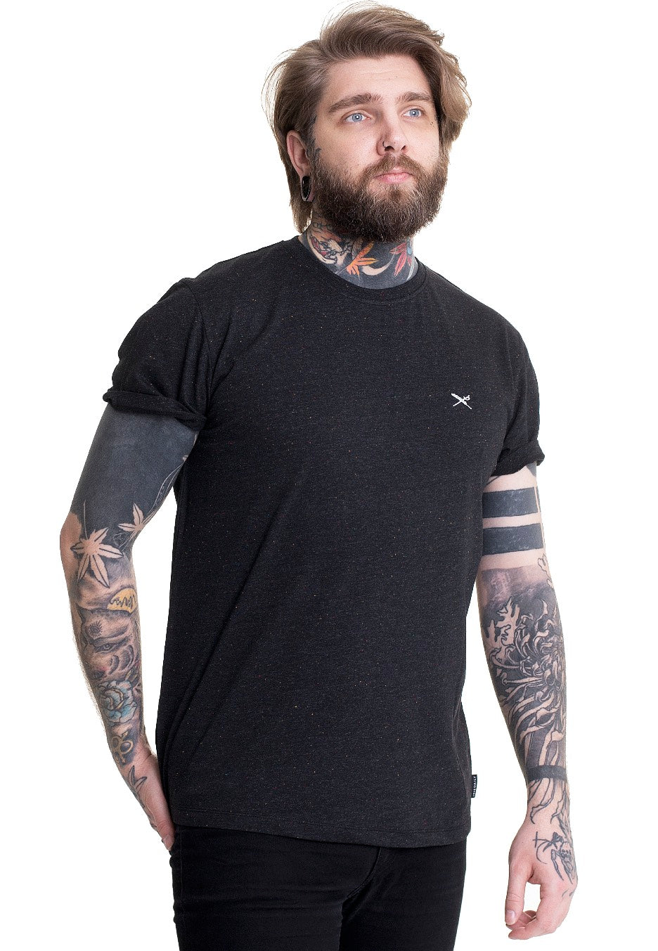 Iriedaily - Retain Black Melange - T-Shirt | Men-Image