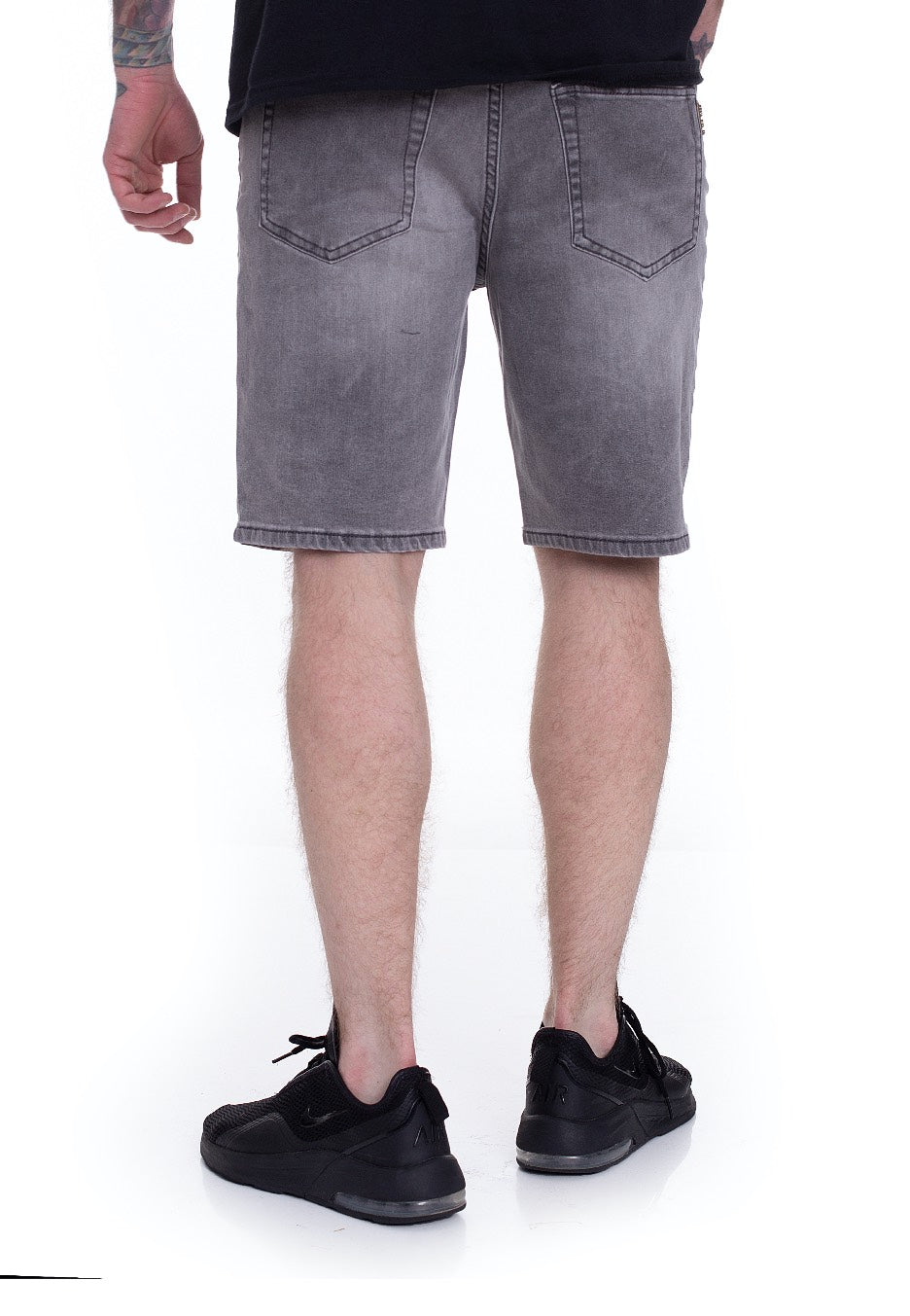 Iriedaily - Slim Shot 3 D. Grey Bleach Wash - Shorts | Men-Image