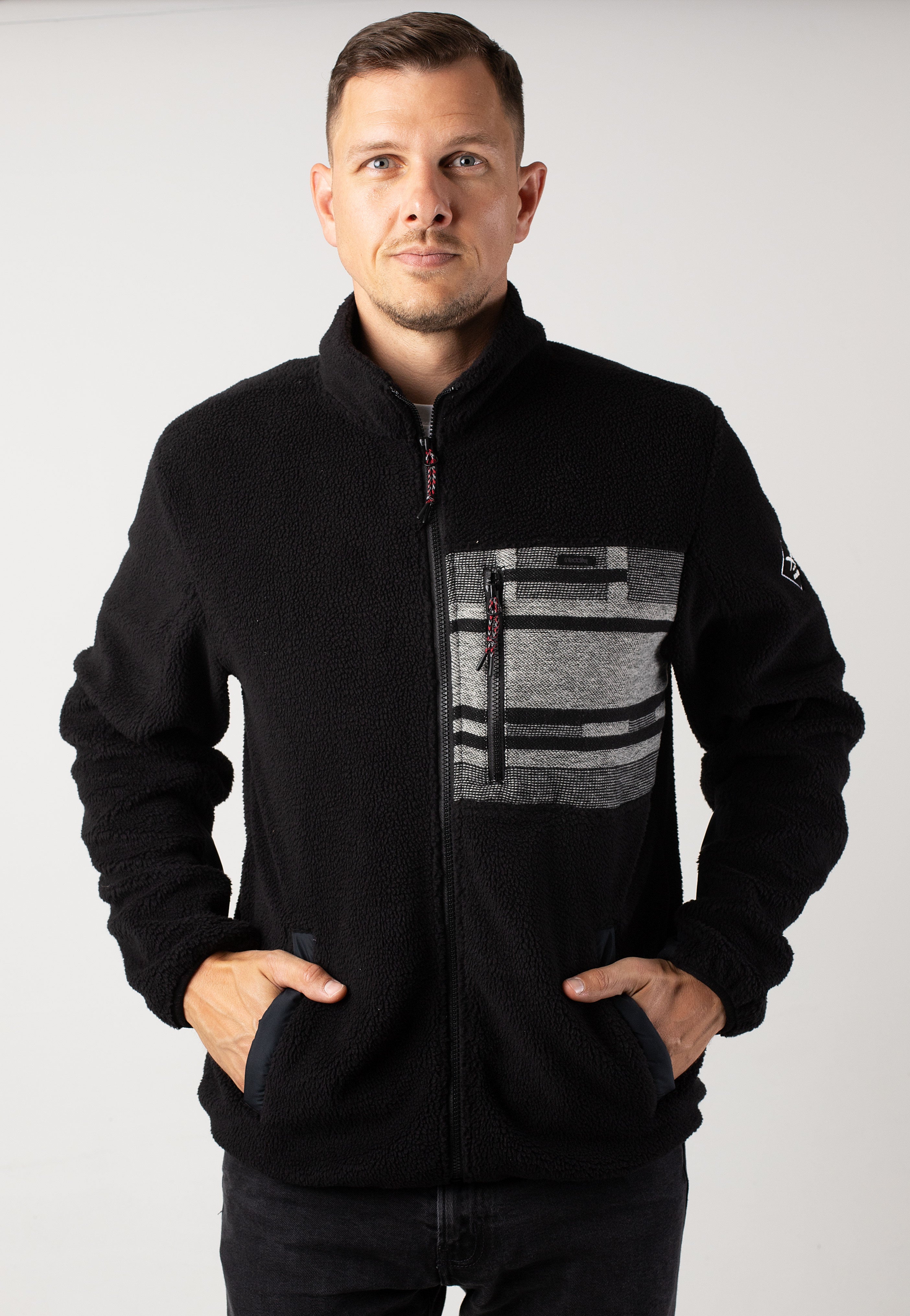 Iriedaily - Wonderer Track Black White - Track Jacket | Men-Image