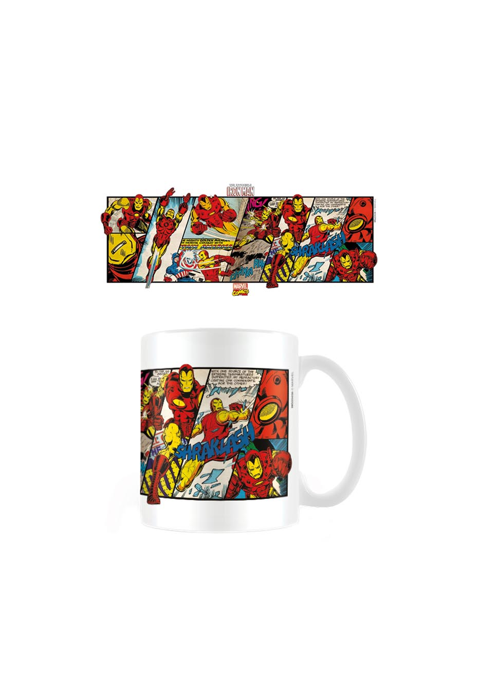 Iron Man - Panels White - Mug | Neutral-Image