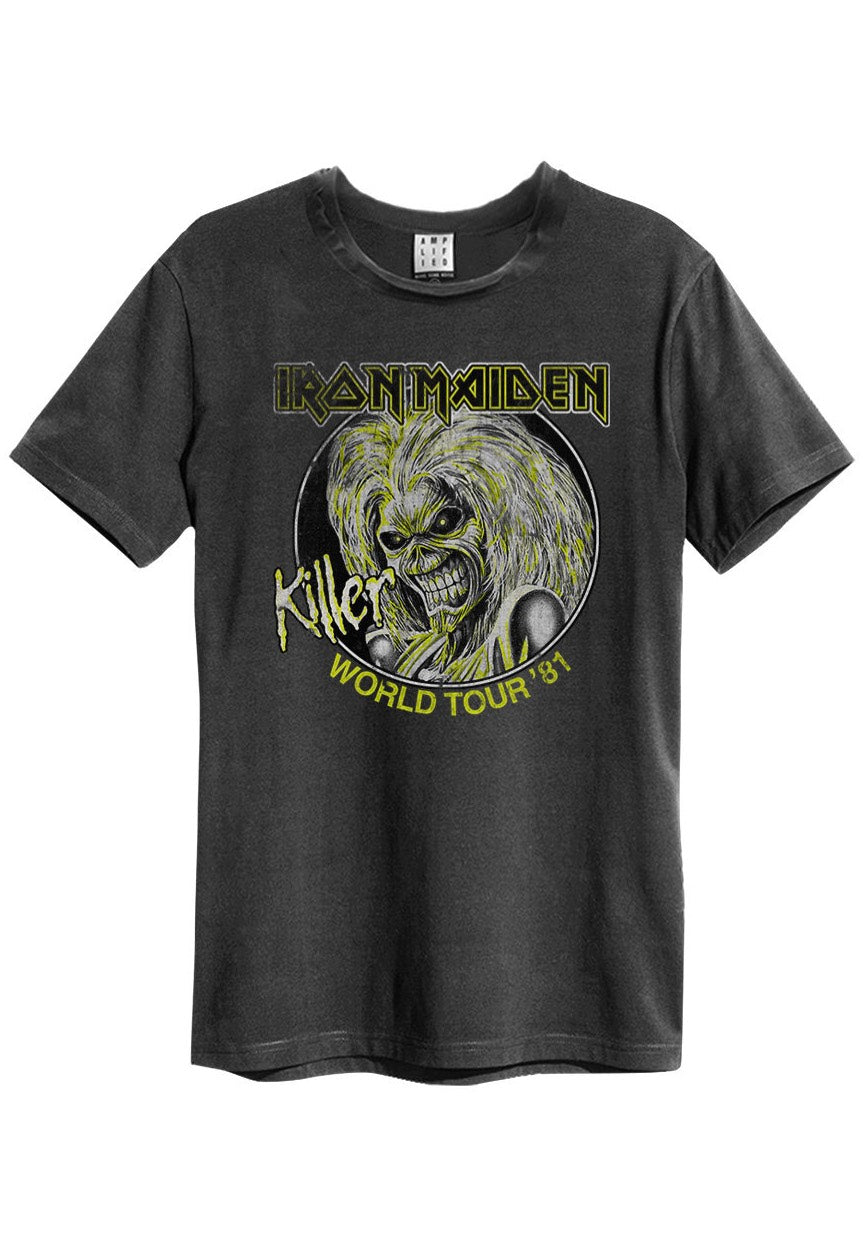 Iron Maiden - Killers World Charcoal - T-Shirt | Neutral-Image