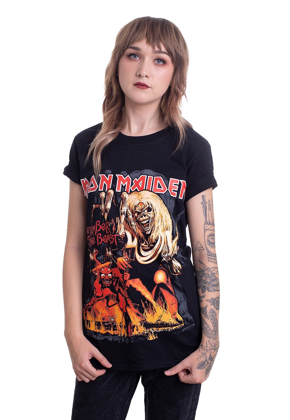 Iron Maiden - Number Of The Beast Graphic - T-Shirt | Women-Image