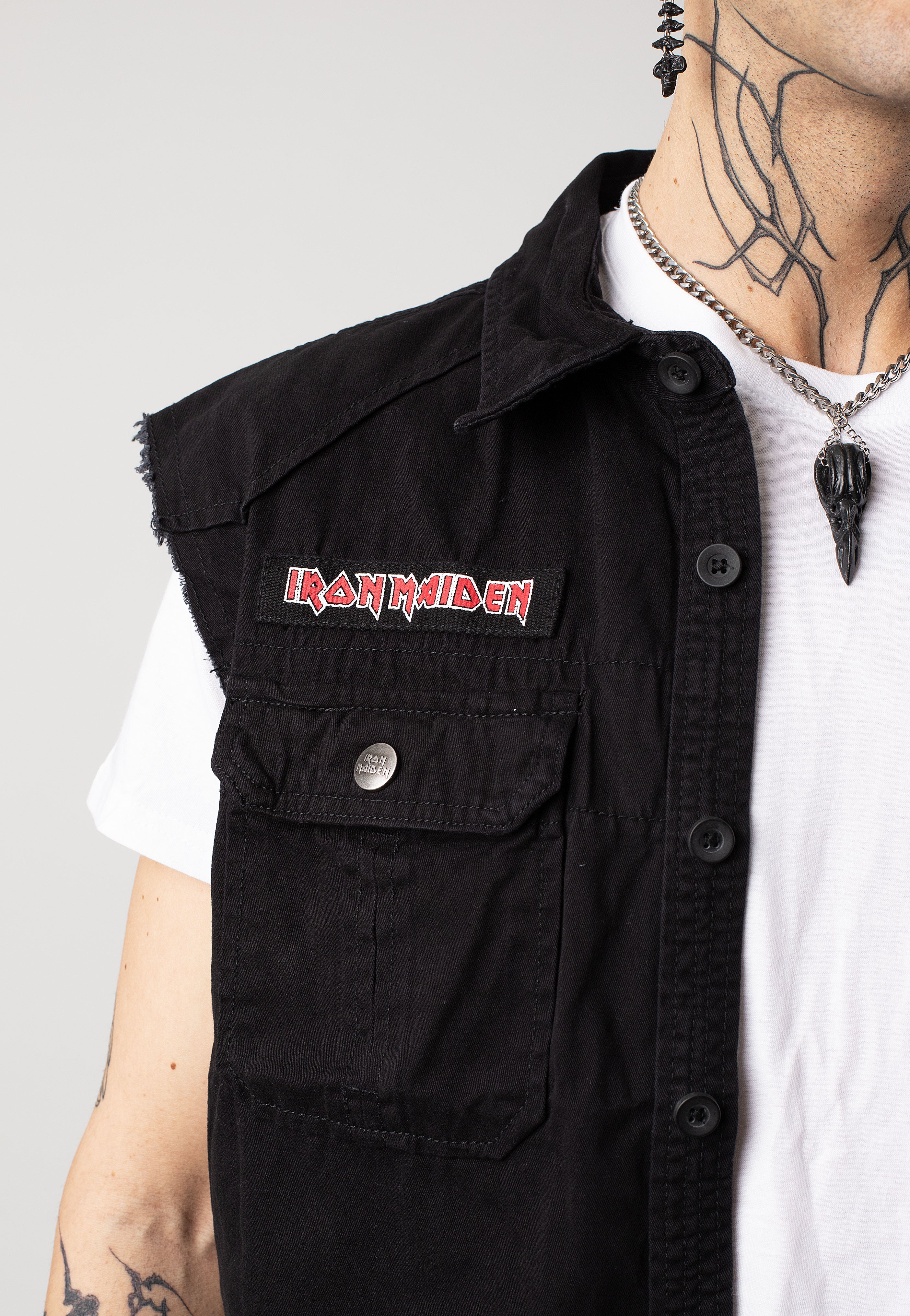 Brandit x Iron Maiden - Number Of The Beast Vintage - Vest | Men-Image