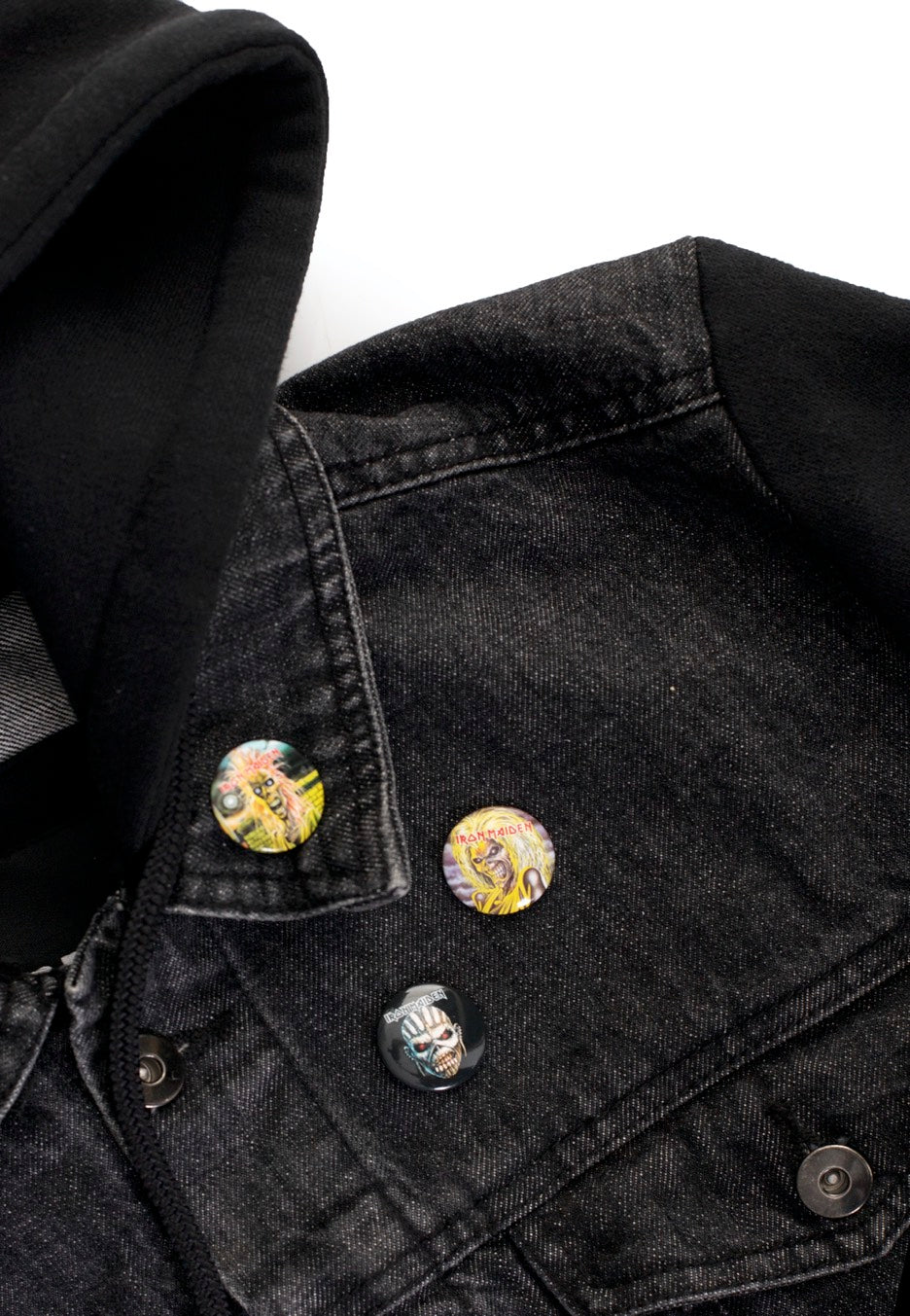 Iron Maiden - The Faces Of Eddie Pack Of 5 - Button Set | Neutral-Image