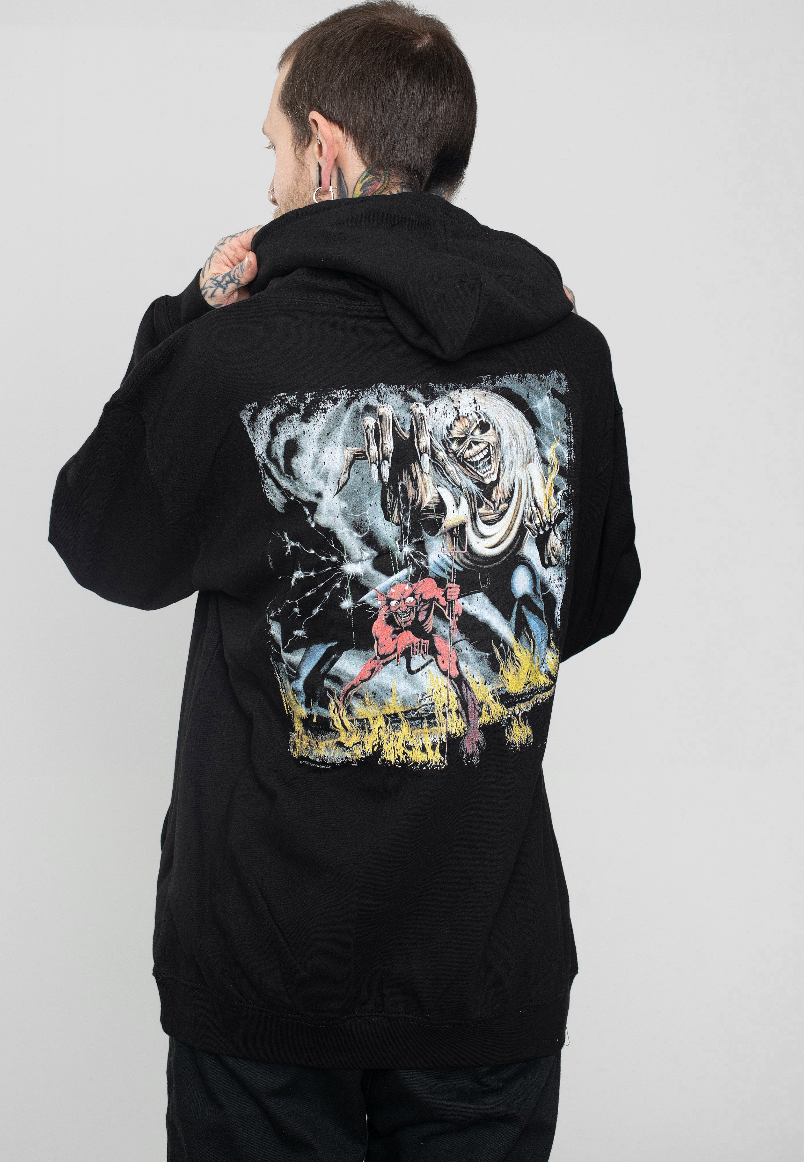 Iron Maiden - Vintage Logo Faded Edge Album - Hoodie | Men-Image