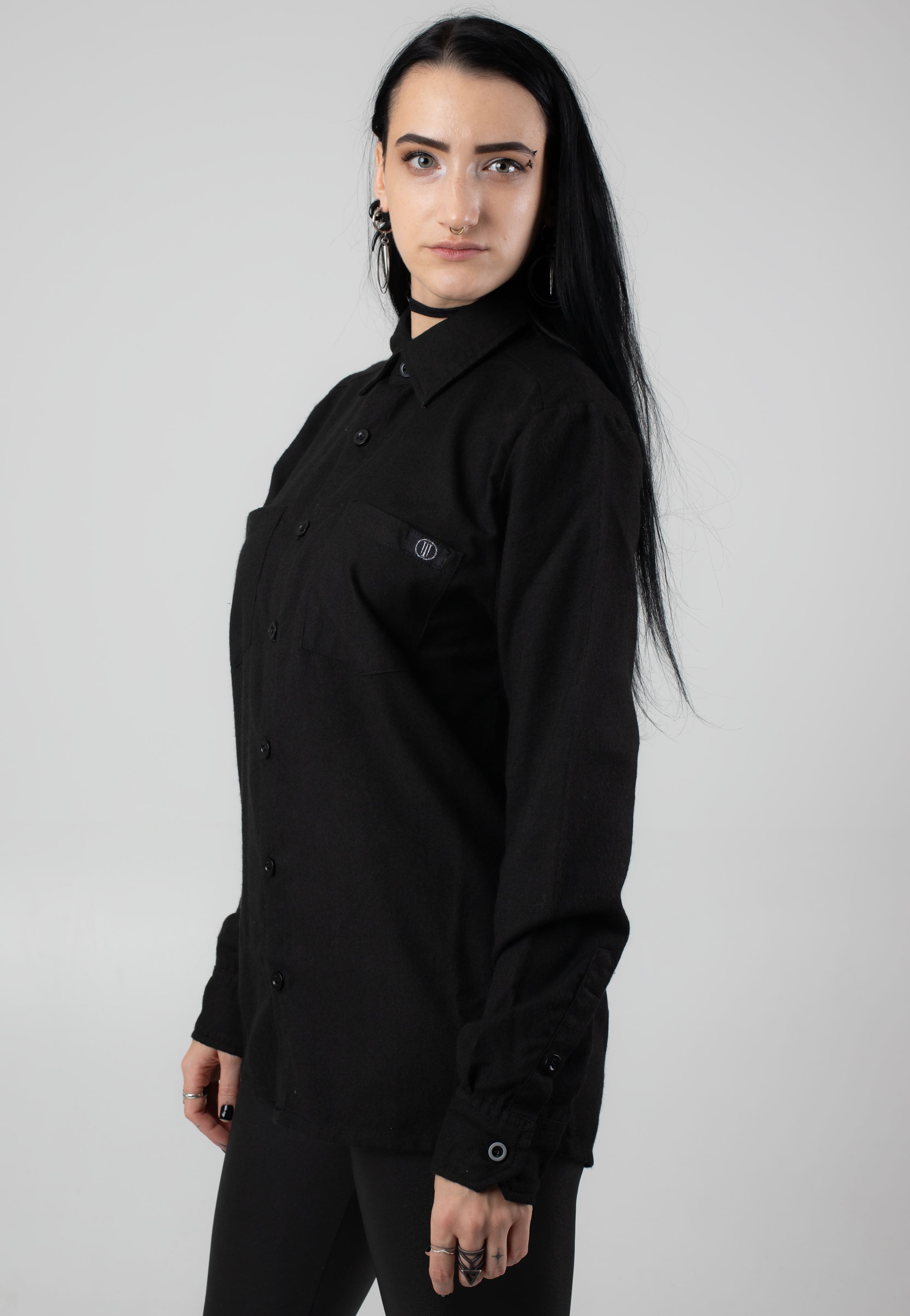 Ironnail - Hooft Black Flanell - Shirt | Women-Image