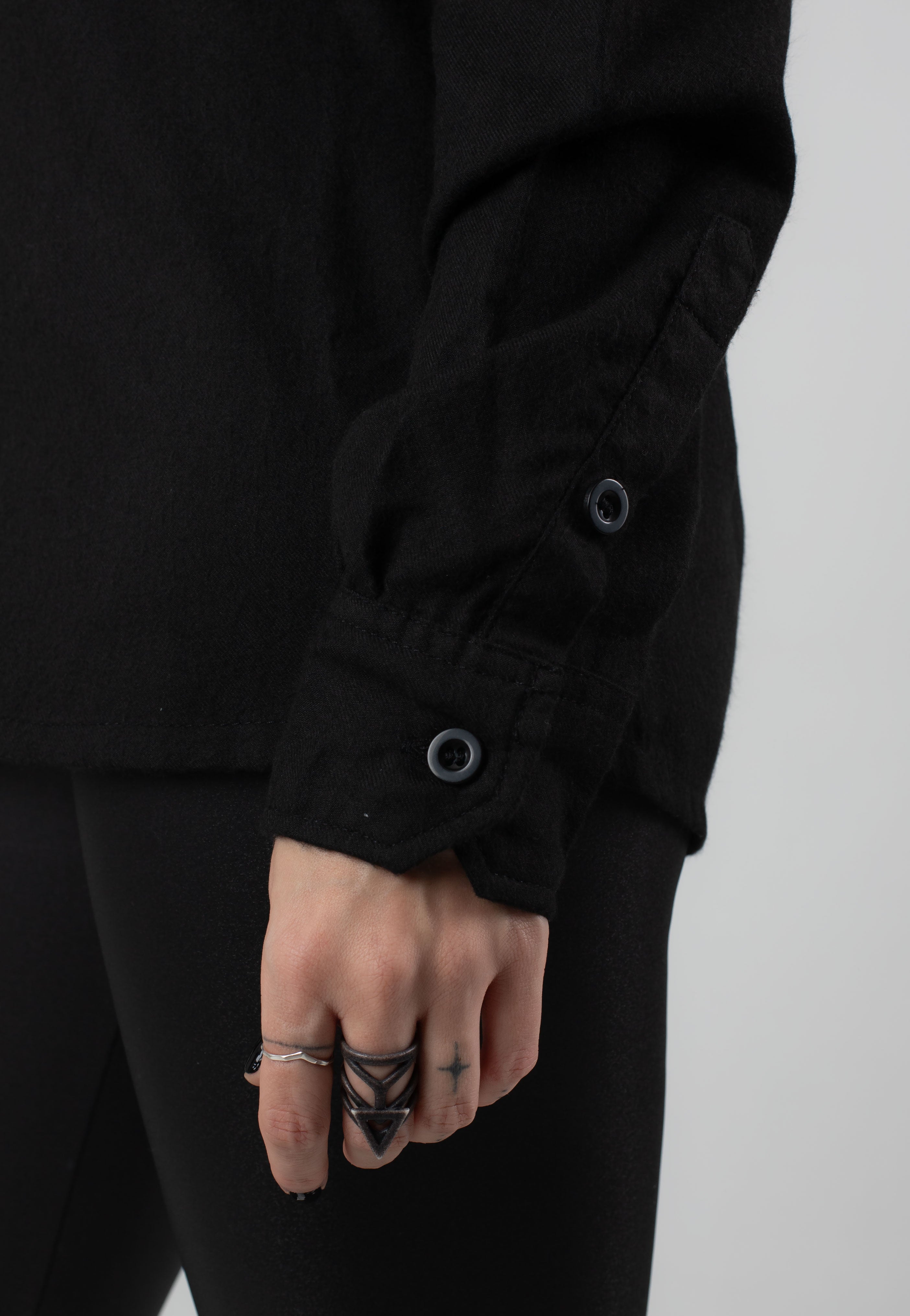 Ironnail - Hooft Black Flanell - Shirt | Women-Image