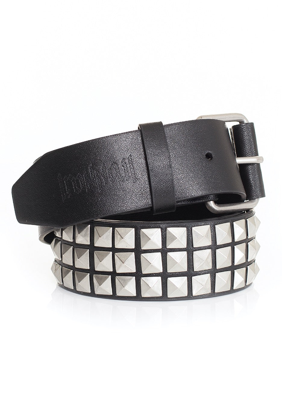 Ironnail - Three Rows Of Rivets Black/Silver - Belt | Neutral-Image