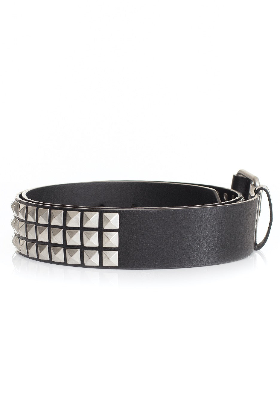 Ironnail - Three Rows Of Rivets Black/Silver - Belt | Neutral-Image