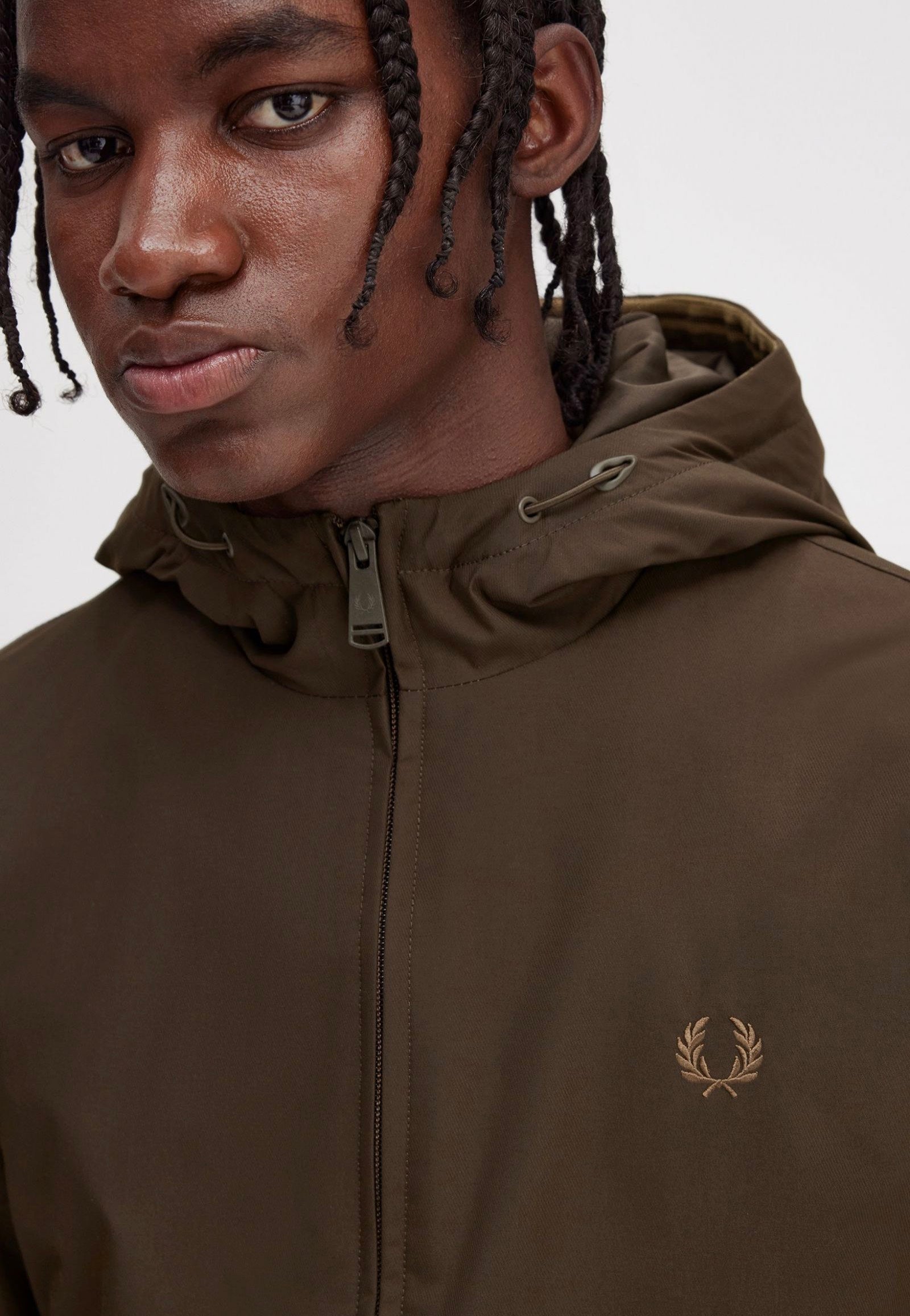 Fred Perry - Padded Hooded Brentham Burnt Tobacco - Jacket | Men-Image