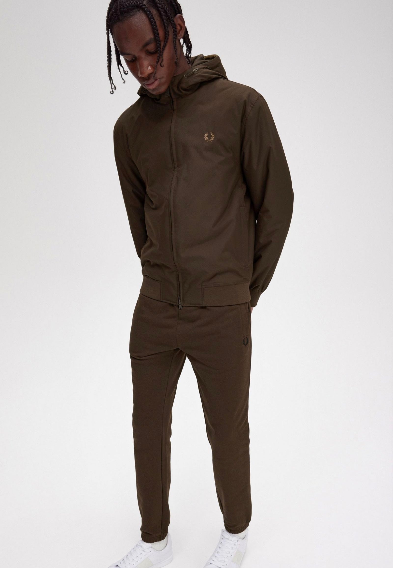 Fred Perry - Padded Hooded Brentham Burnt Tobacco - Jacket | Men-Image