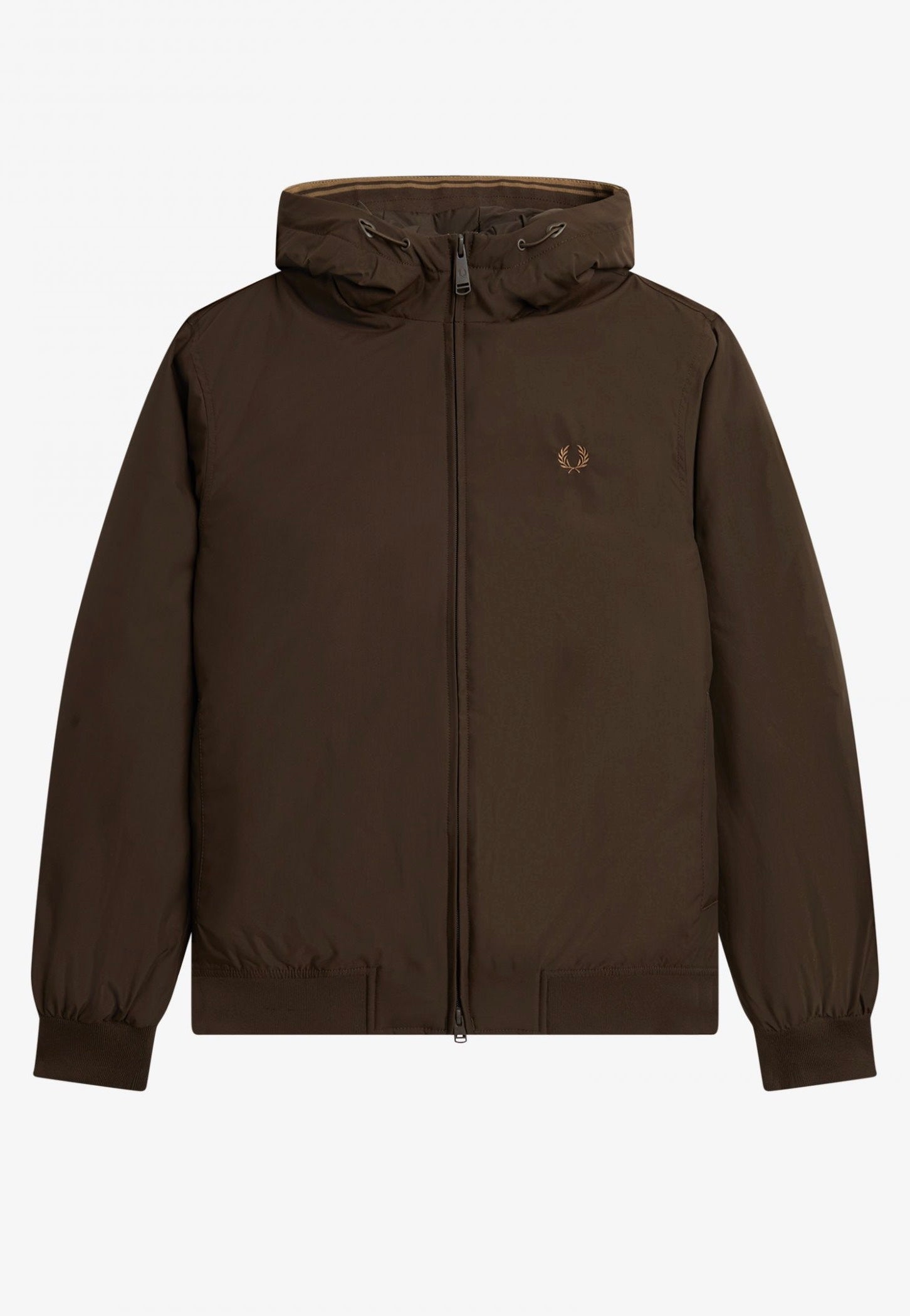 Fred Perry - Padded Hooded Brentham Burnt Tobacco - Jacket | Men-Image