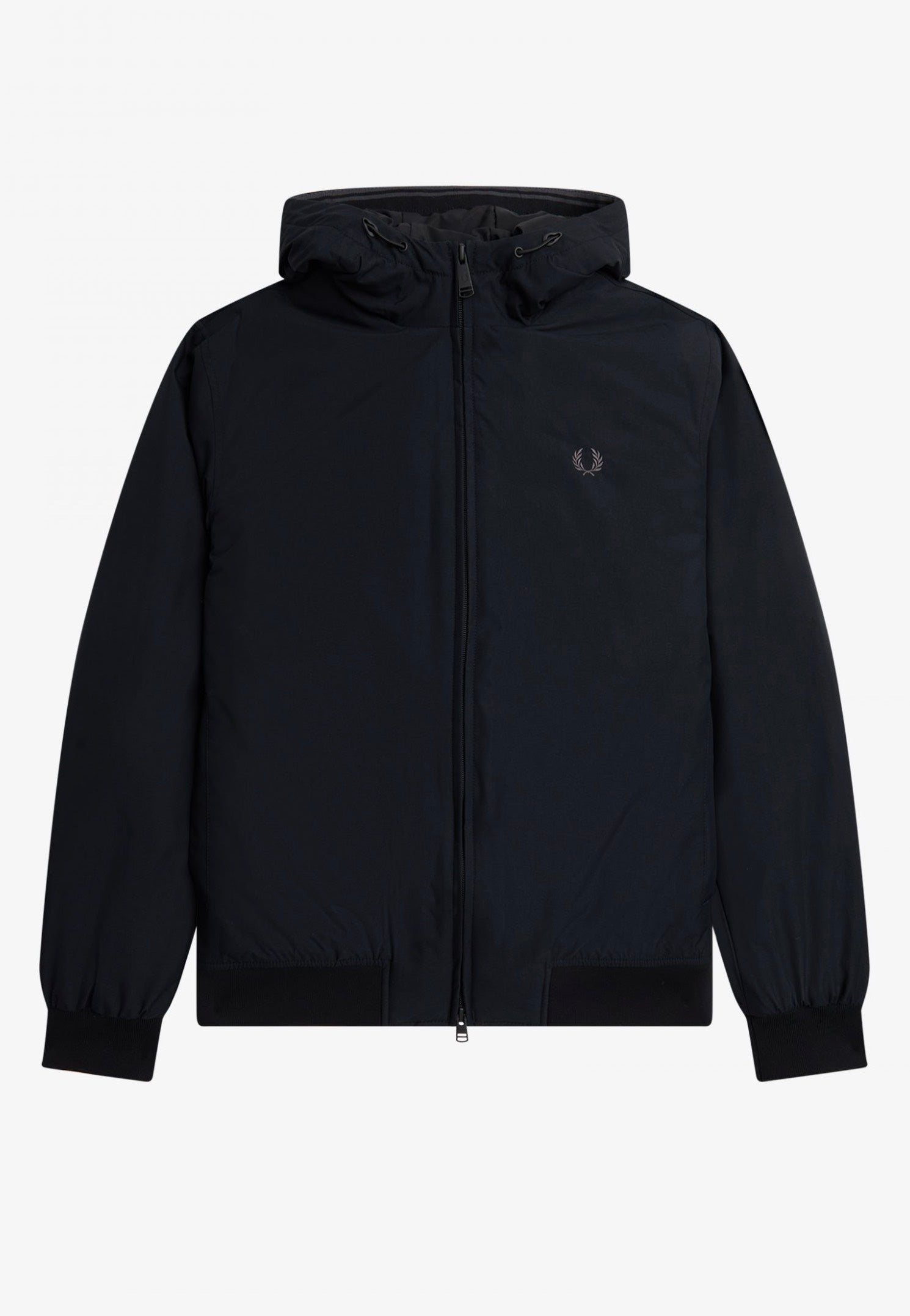 Fred Perry - Padded Hooded Brentham Black/Gunmetal - Jacket | Men-Image