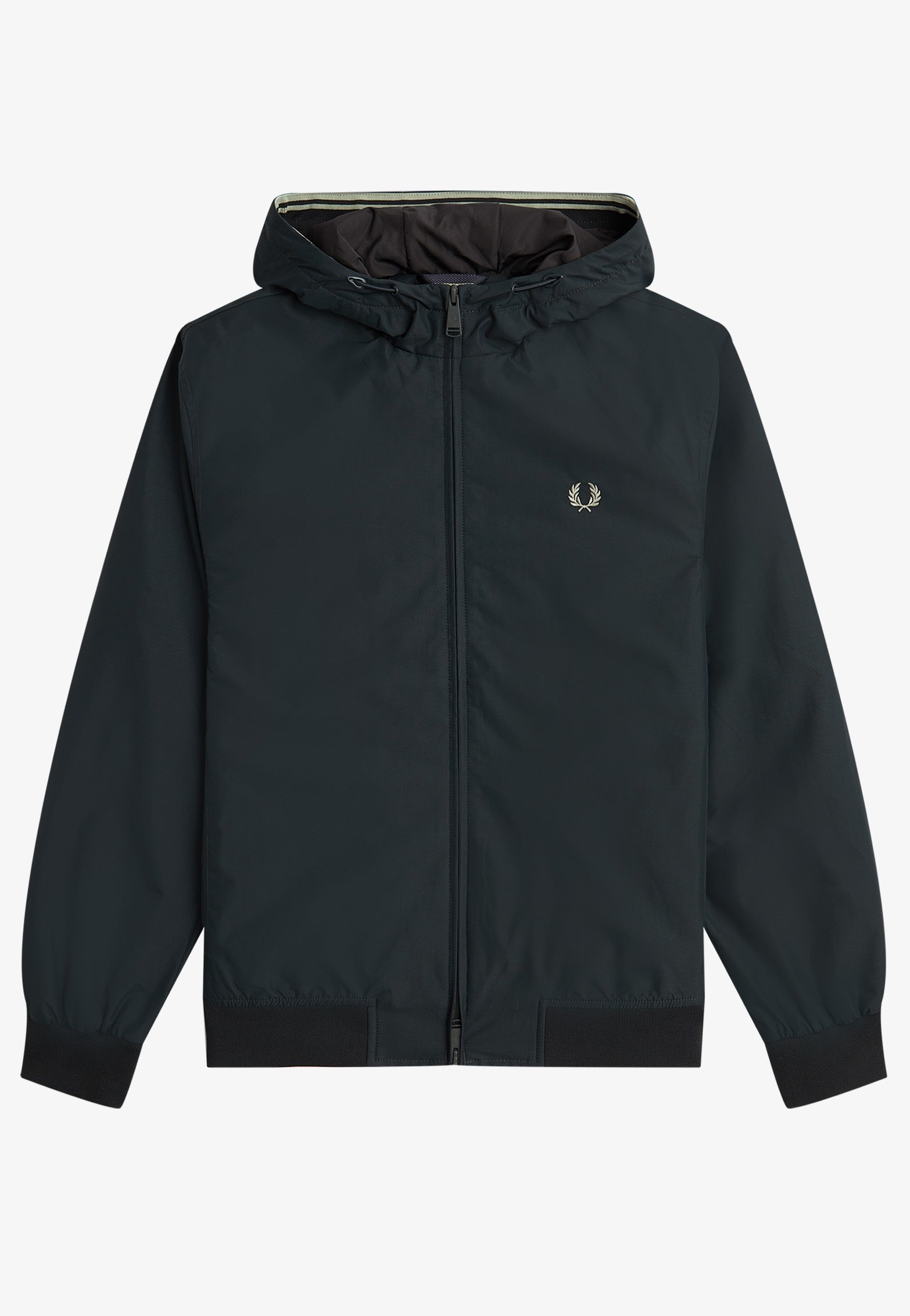 Fred Perry - Hooded Brentham Night Green - Jacket | Men-Image