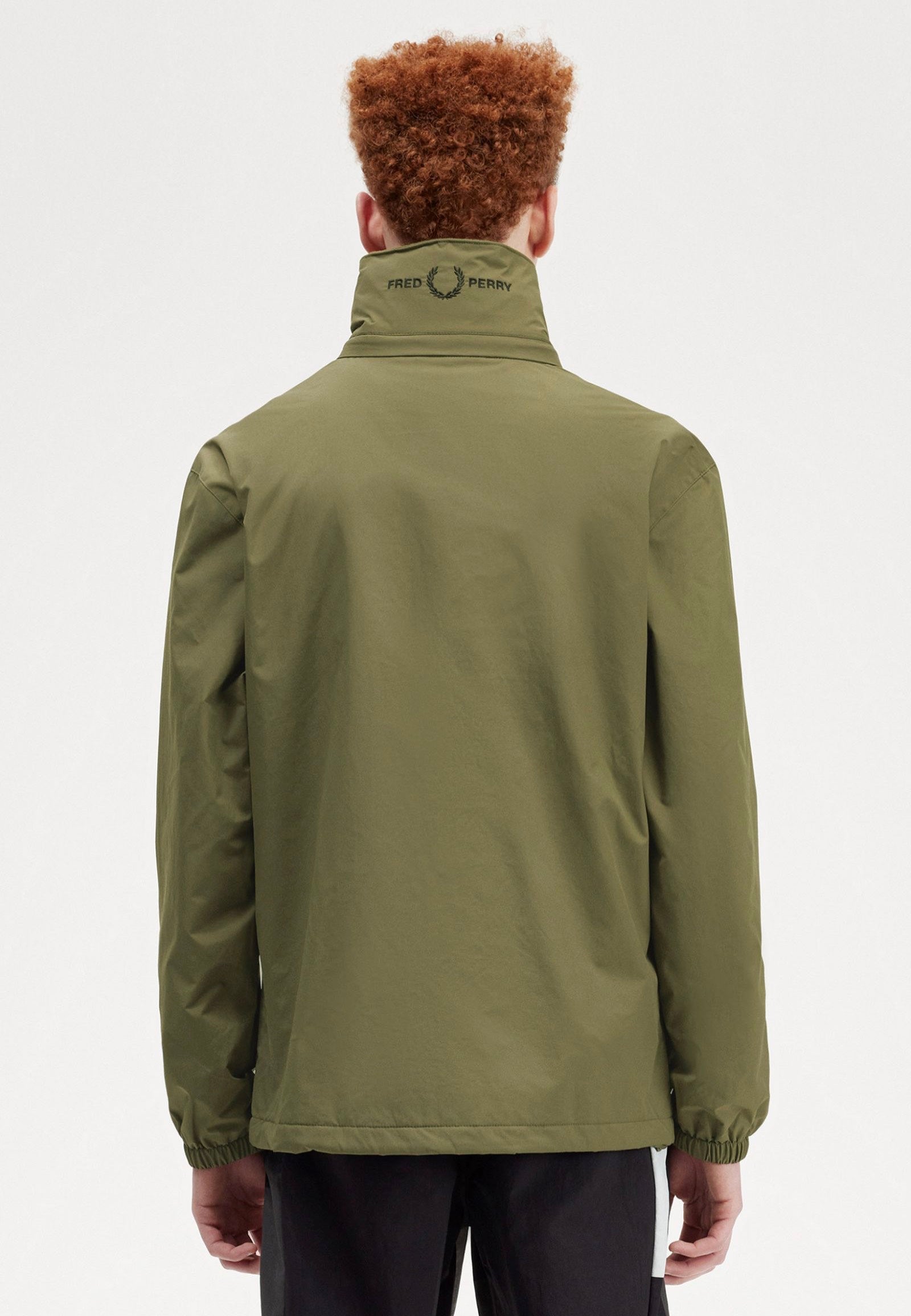 Fred Perry - Patch Pocket Zip Through Uniform Green - Jacket | Men-Image