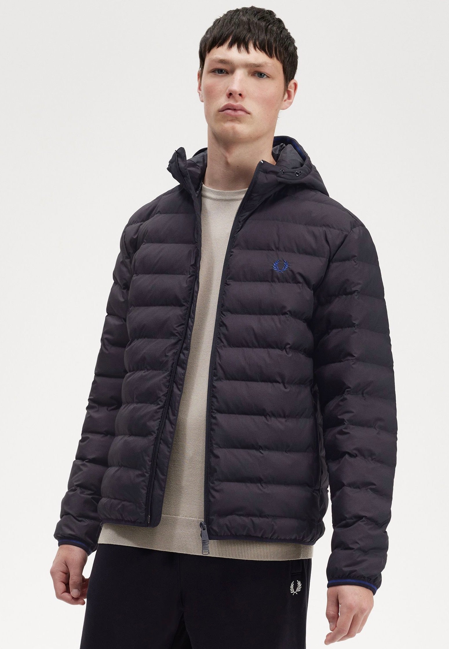 Fred Perry - Hooded Insulated Navy - Jacket | Men-Image