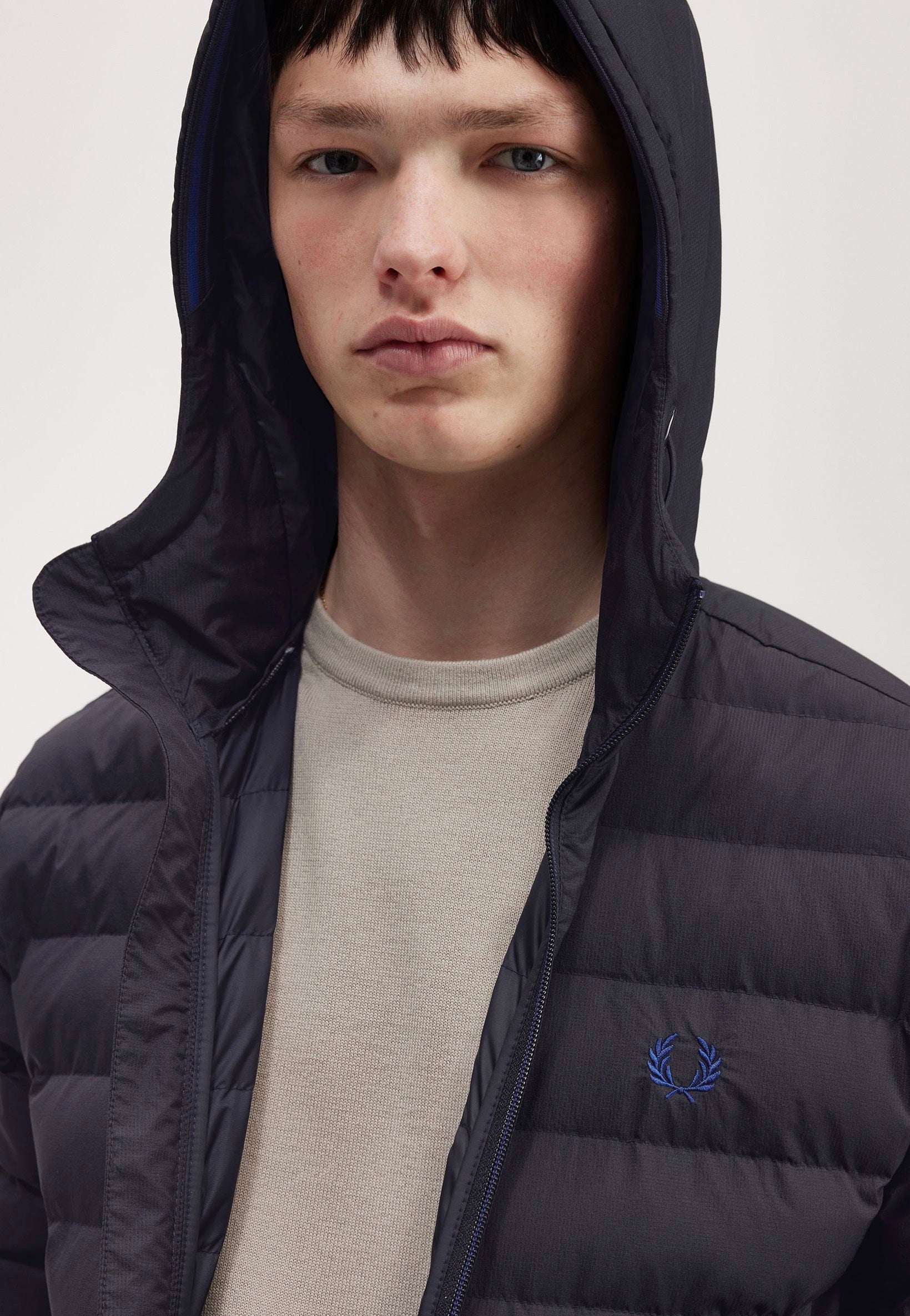 Fred Perry - Hooded Insulated Navy - Jacket | Men-Image