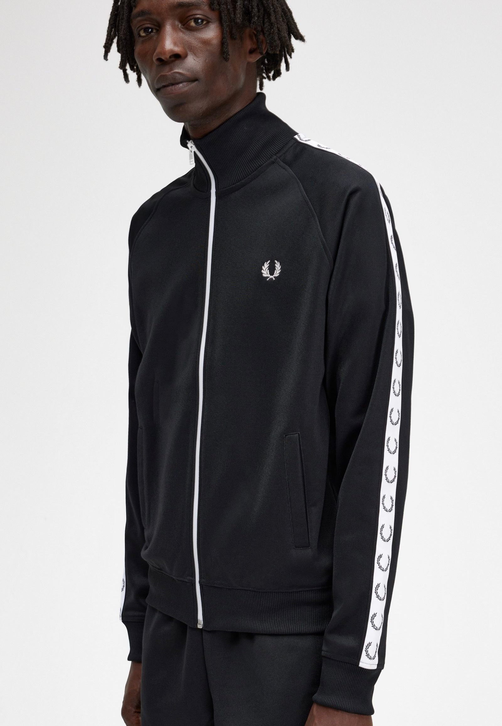 Fred Perry - Taped Black - Track Jacket | Men-Image