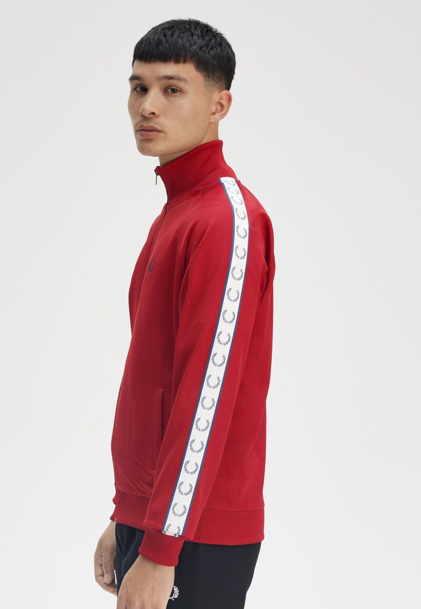 Fred Perry - Taped Track Burnt Red - Track Jacket | Men-Image