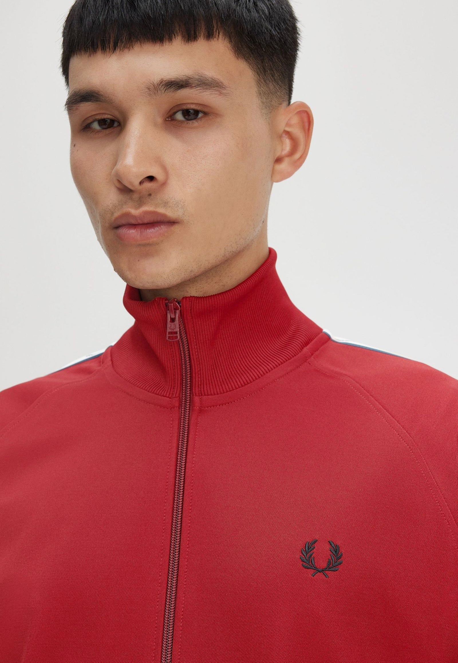 Fred Perry - Taped Track Burnt Red - Track Jacket | Men-Image