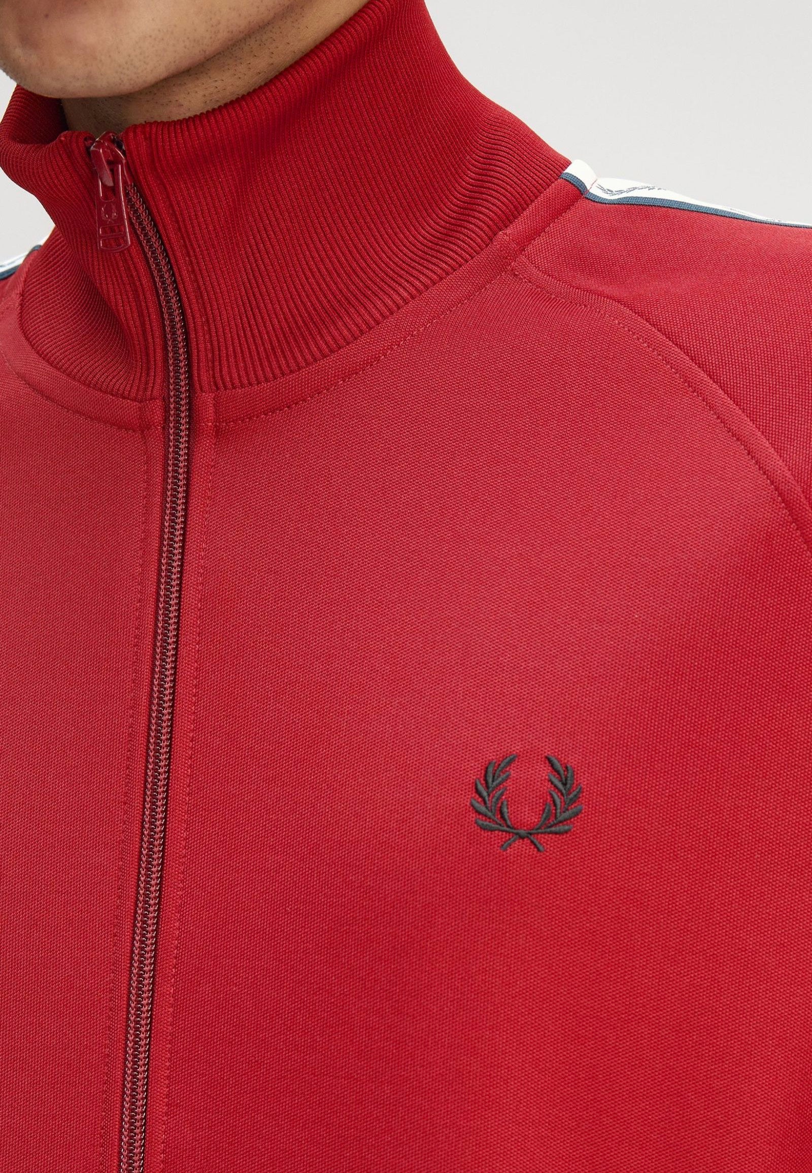 Fred Perry - Taped Track Burnt Red - Track Jacket | Men-Image