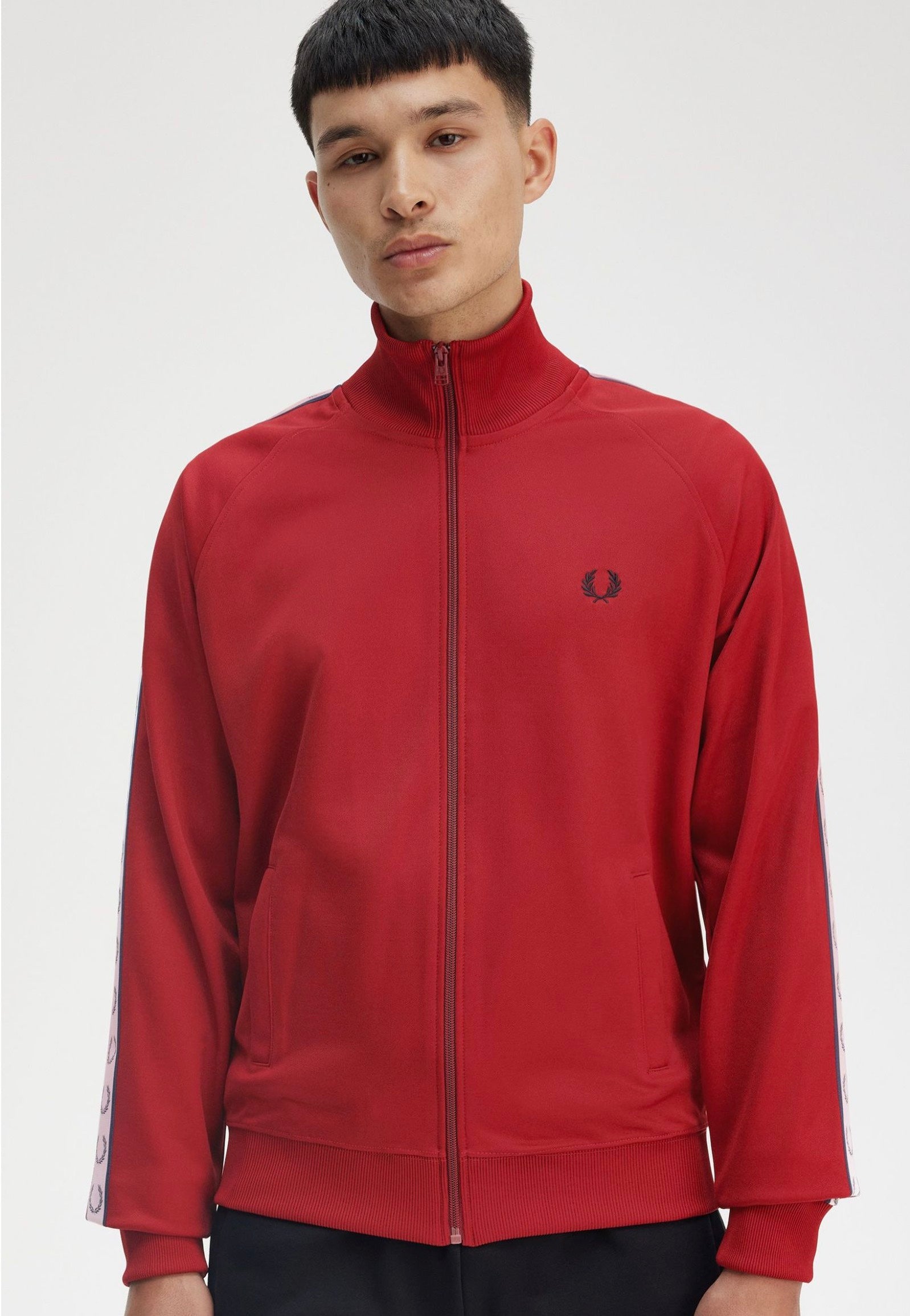 Fred Perry - Taped Track Burnt Red - Track Jacket | Men-Image