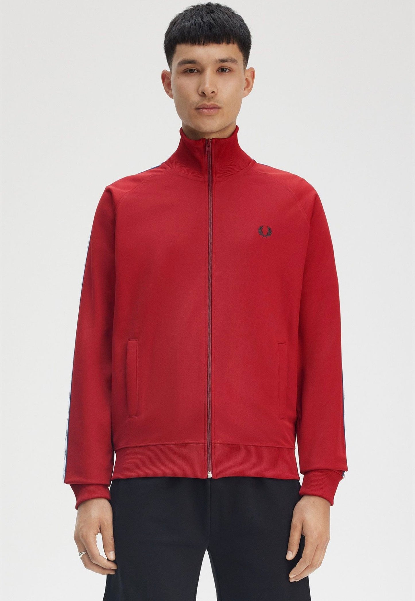 Fred Perry - Taped Track Burnt Red - Track Jacket | Men-Image