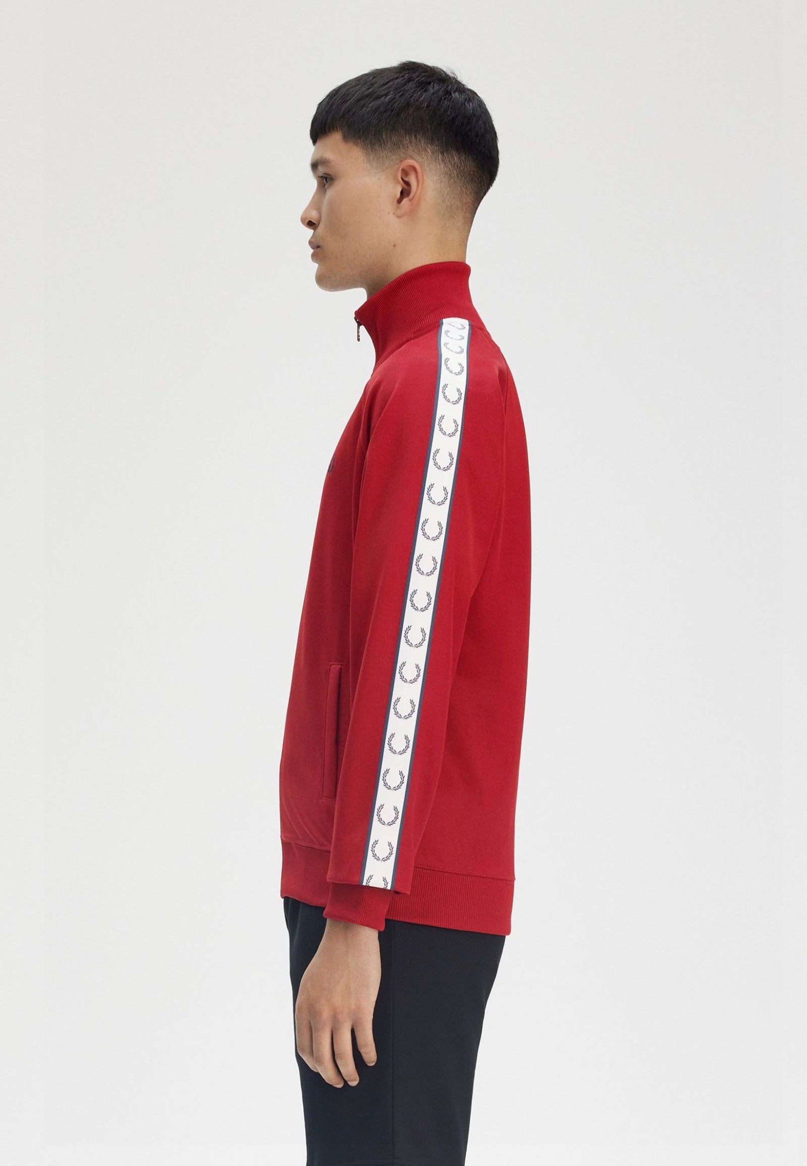 Fred Perry - Taped Track Burnt Red - Track Jacket | Men-Image