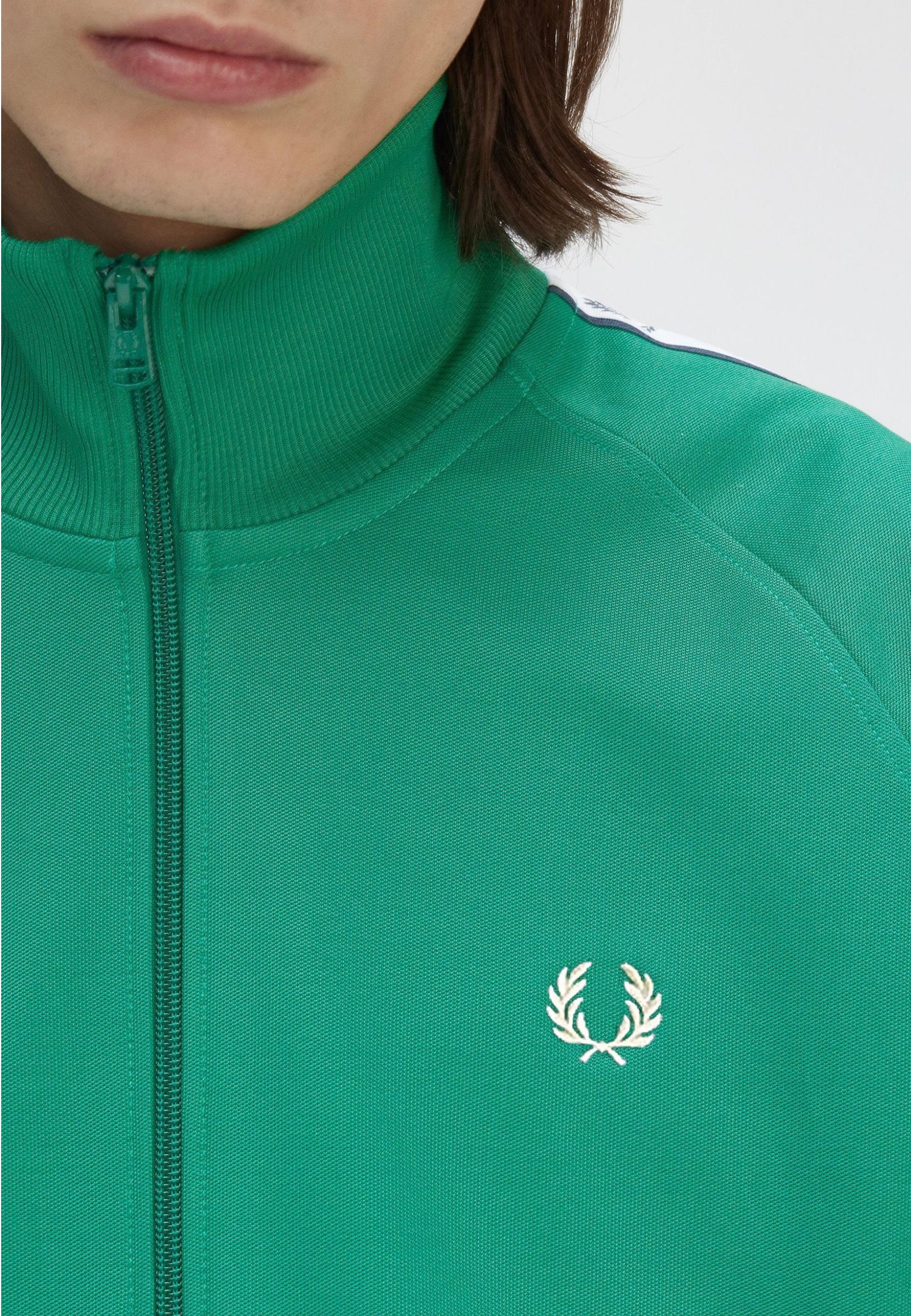 Fred Perry - Taped Track Label Green - Track Jacket | Men-Image