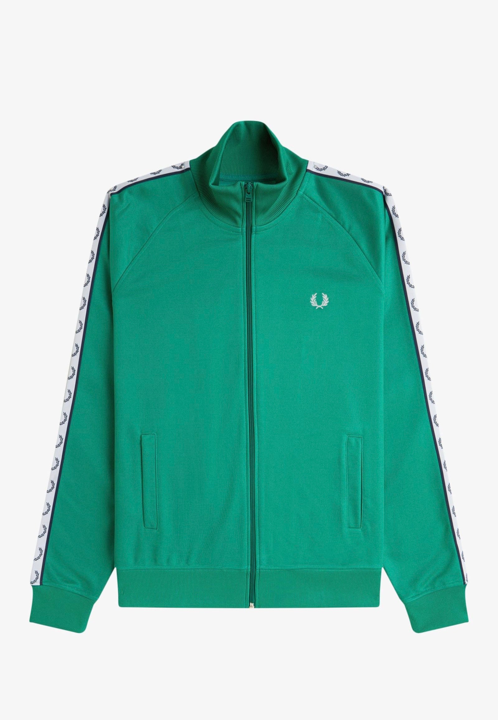 Fred Perry - Taped Track Label Green - Track Jacket | Men-Image