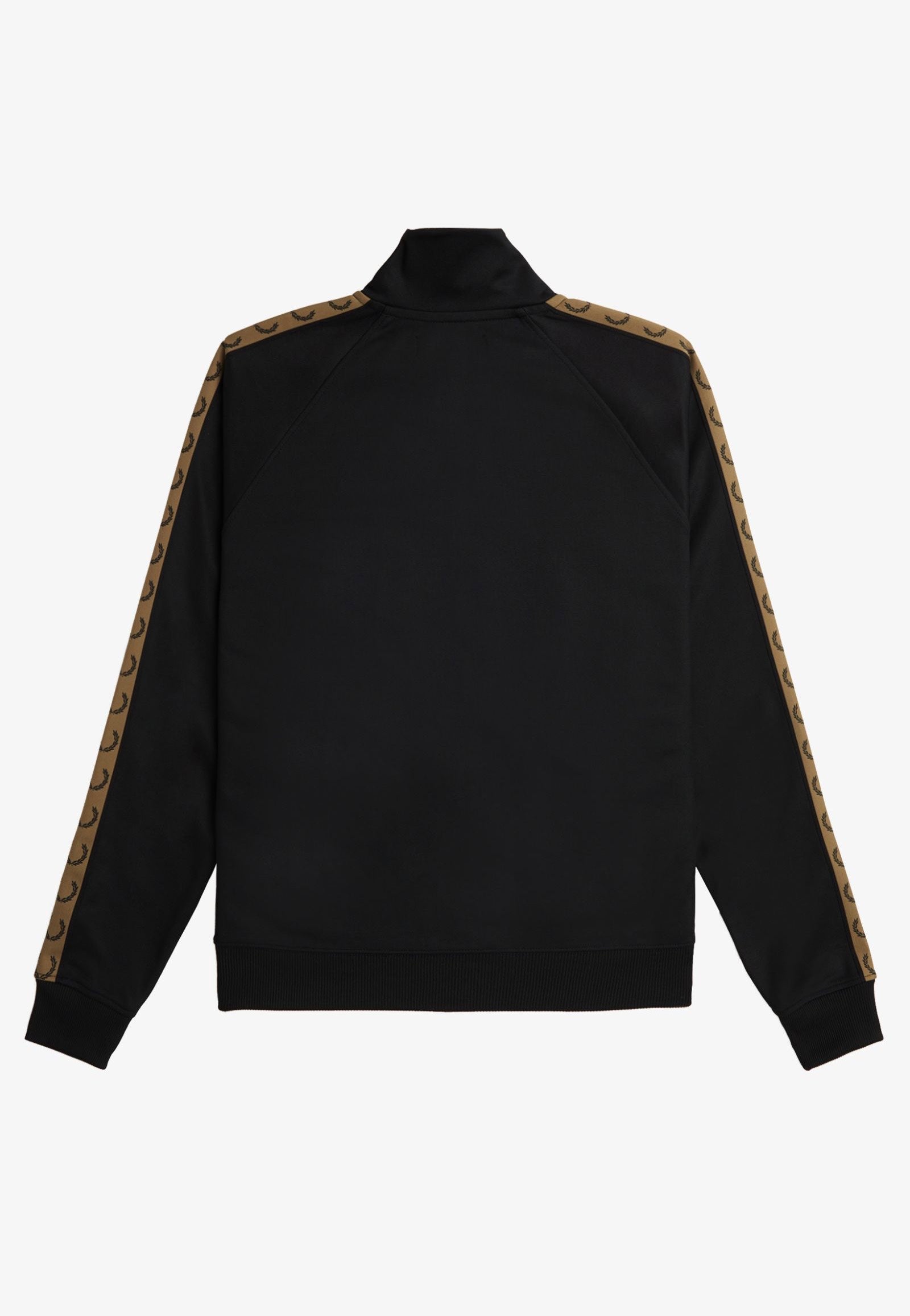 Fred Perry - Contrast Tape Track Black/Warm Stone - Track Jacket | Men-Image