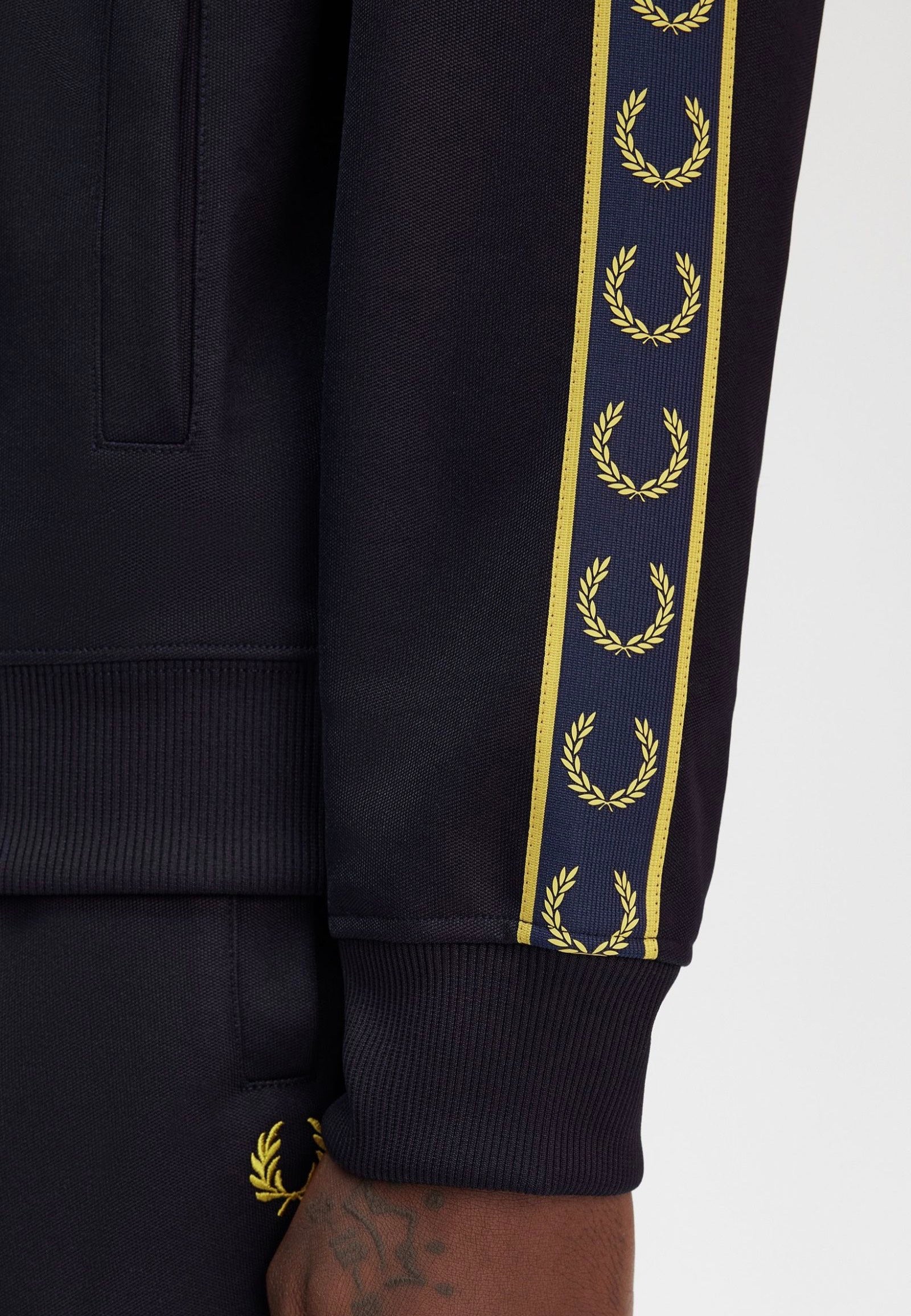 Fred Perry - Contrast Tape Navy/Honeycomb - Track Jacket | Men-Image