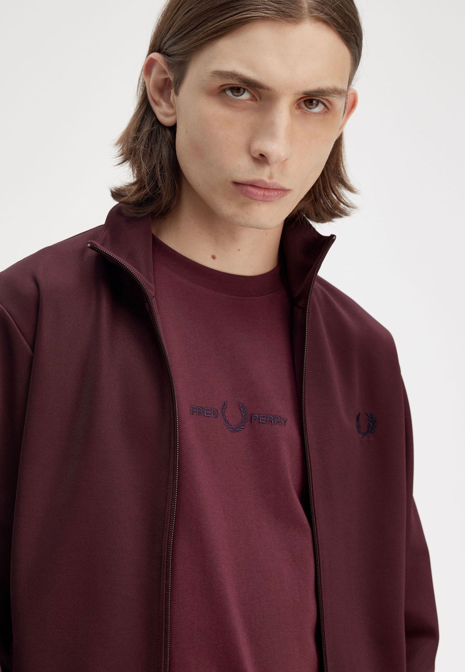 Fred Perry - Track Oxblood - Track Jacket | Men-Image