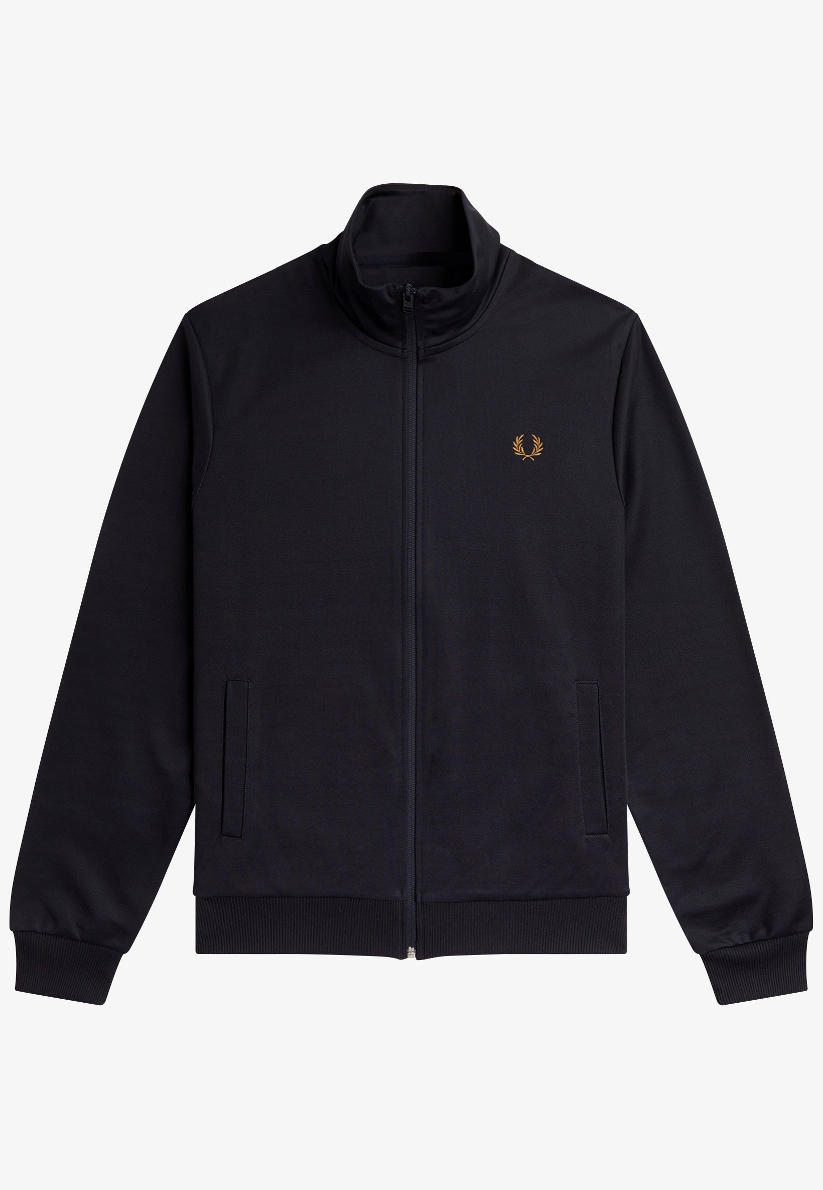 Fred Perry - Track Navy/Darkcaramel - Track Jacket | Men-Image