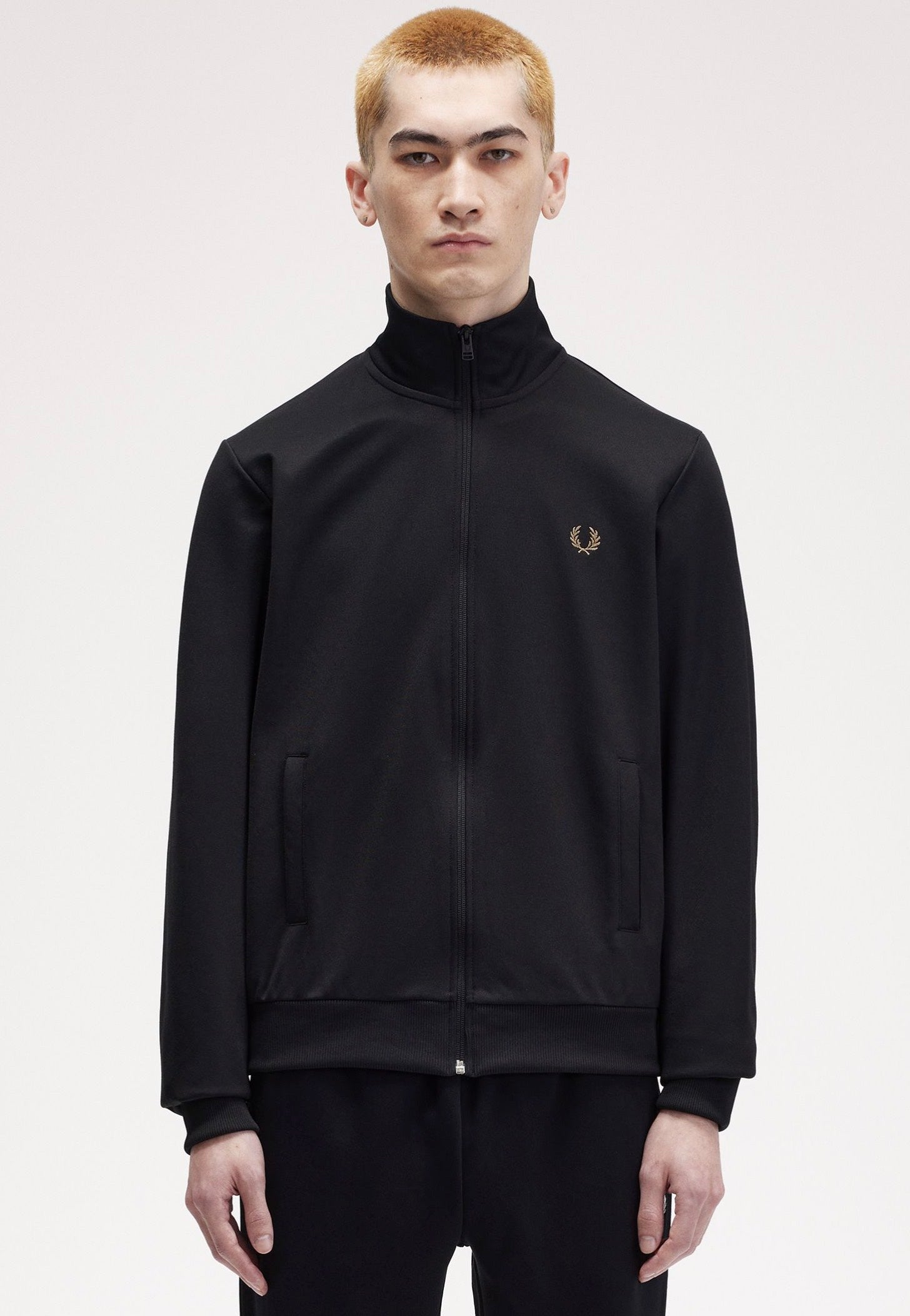 Fred Perry - Track Black/Mtalicgold - Track Jacket | Men-Image