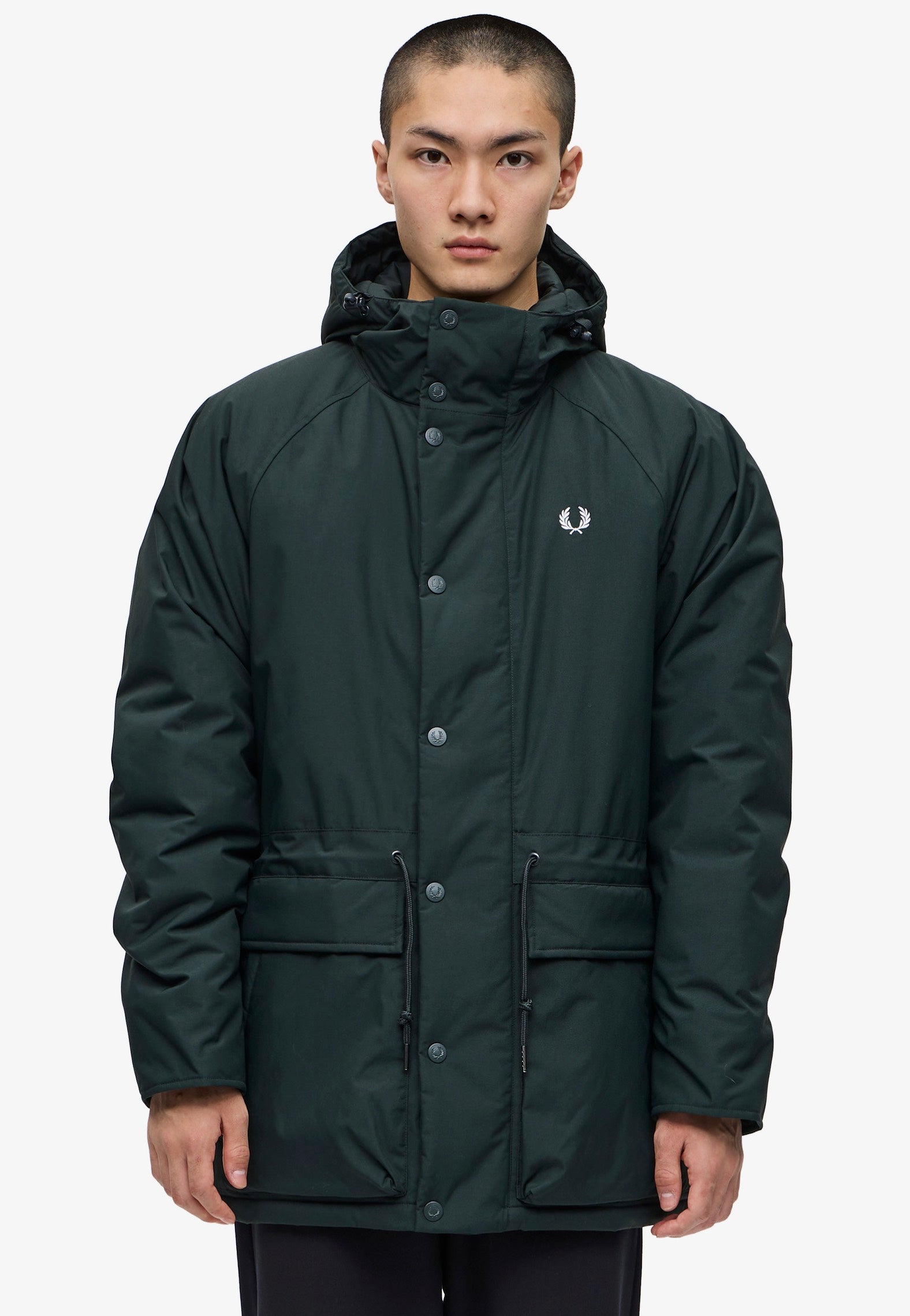 Fred Perry - Padded Zip Through Night Green - Jacket | Men-Image