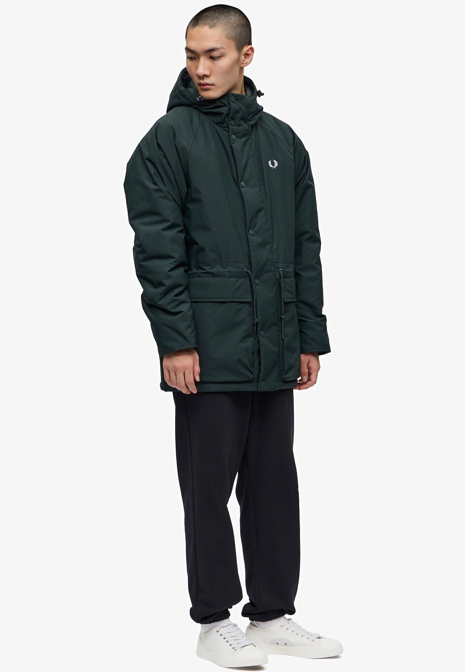 Fred Perry - Padded Zip Through Night Green - Jacket | Men-Image