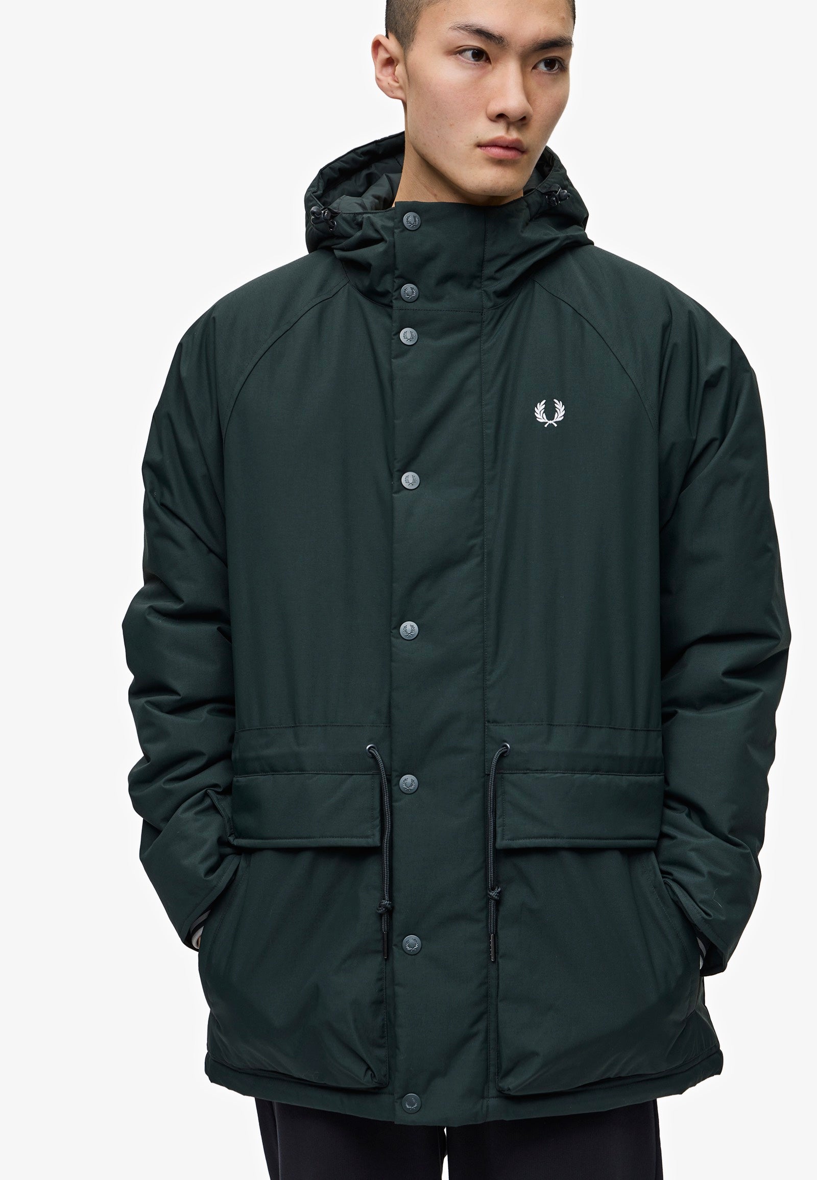 Fred Perry - Padded Zip Through Night Green - Jacket | Men-Image